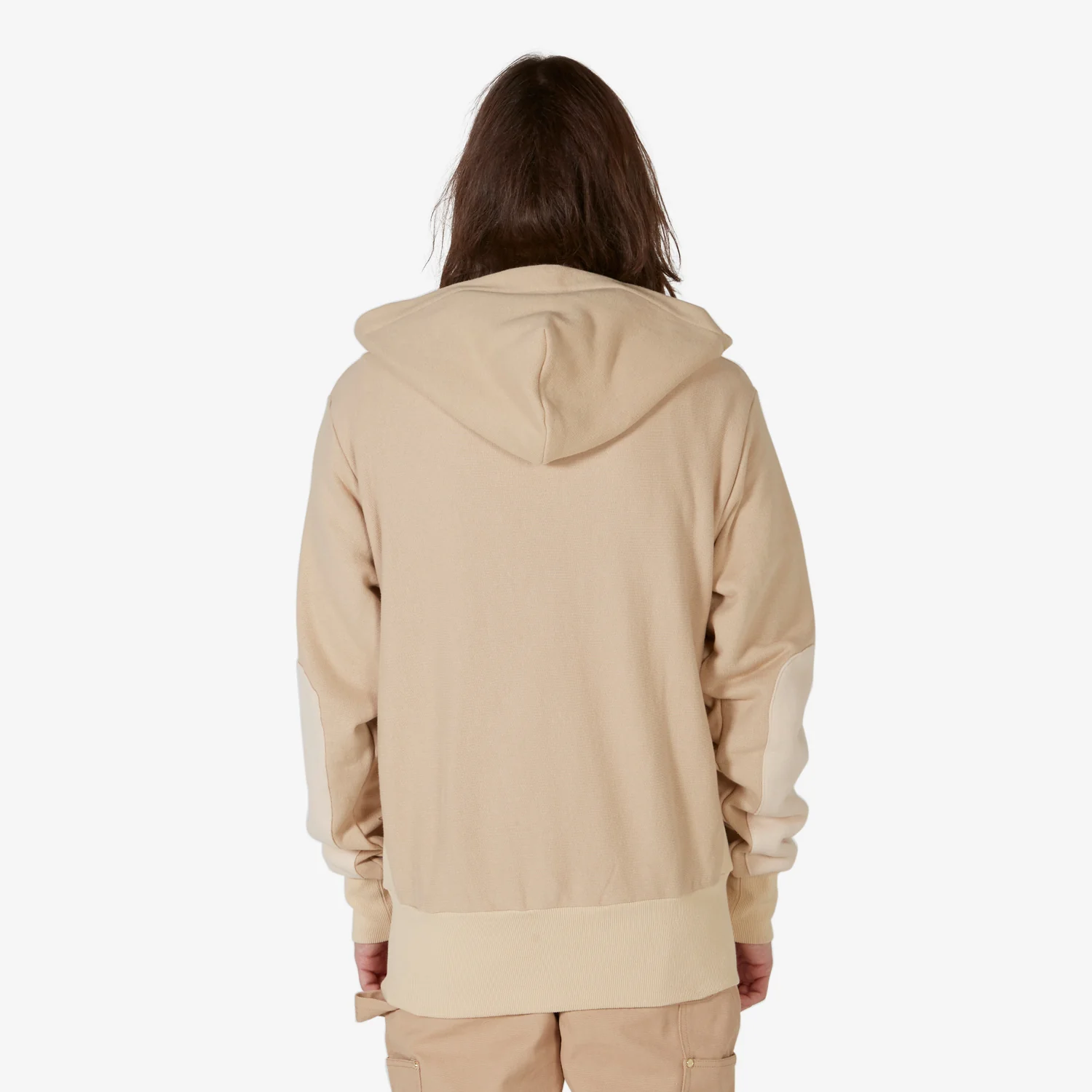 Abc. 123. Tri-Tone Zip Up Hoodie Feldspar Ecru - Image 3