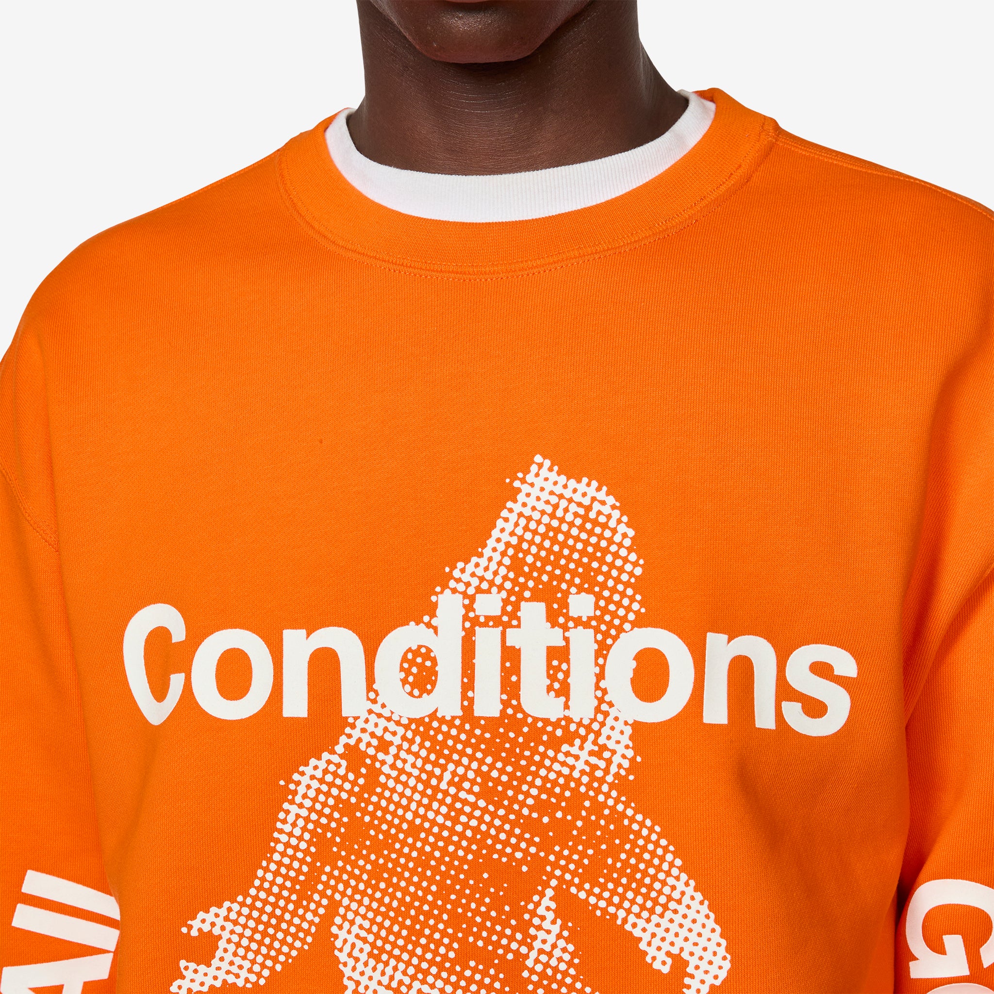 ACG 'Tuff Fleece' Therma-FIT Pullover Crew-Neck Sweatshirt Safety Orange - Image 4