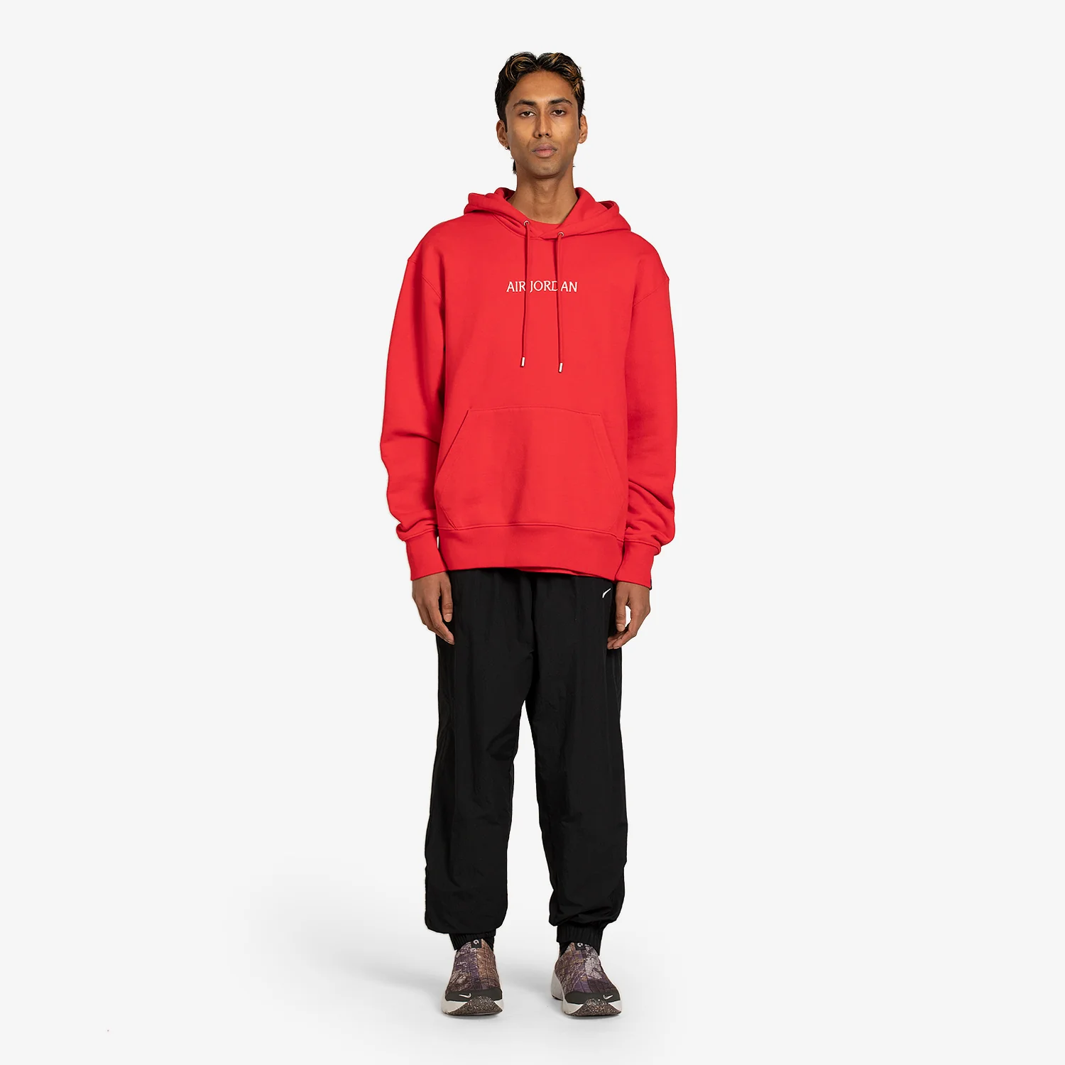 Air Jordan Wordmark Hoodie Fire Red | Sail - Image 3