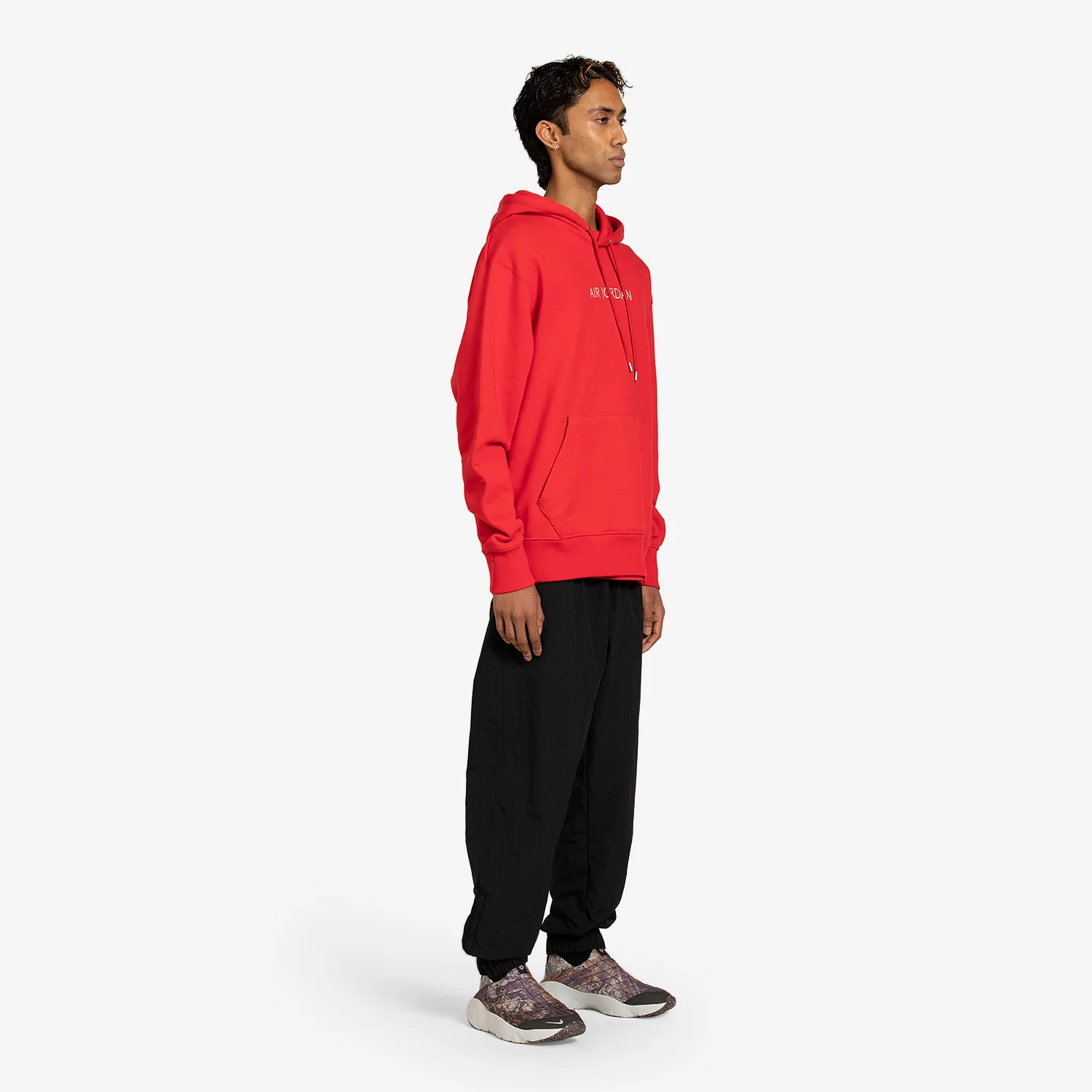 Air Jordan Wordmark Hoodie Fire Red | Sail - Image 5