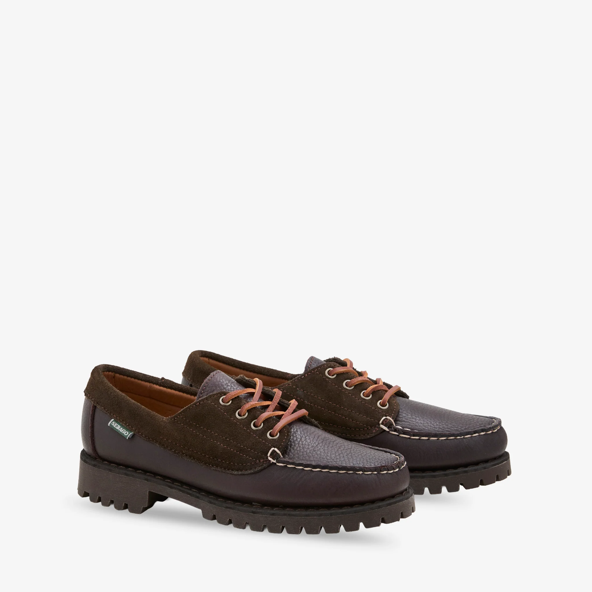 Askook Lug Suede Tumbled Dark Brown | Brown Brunette