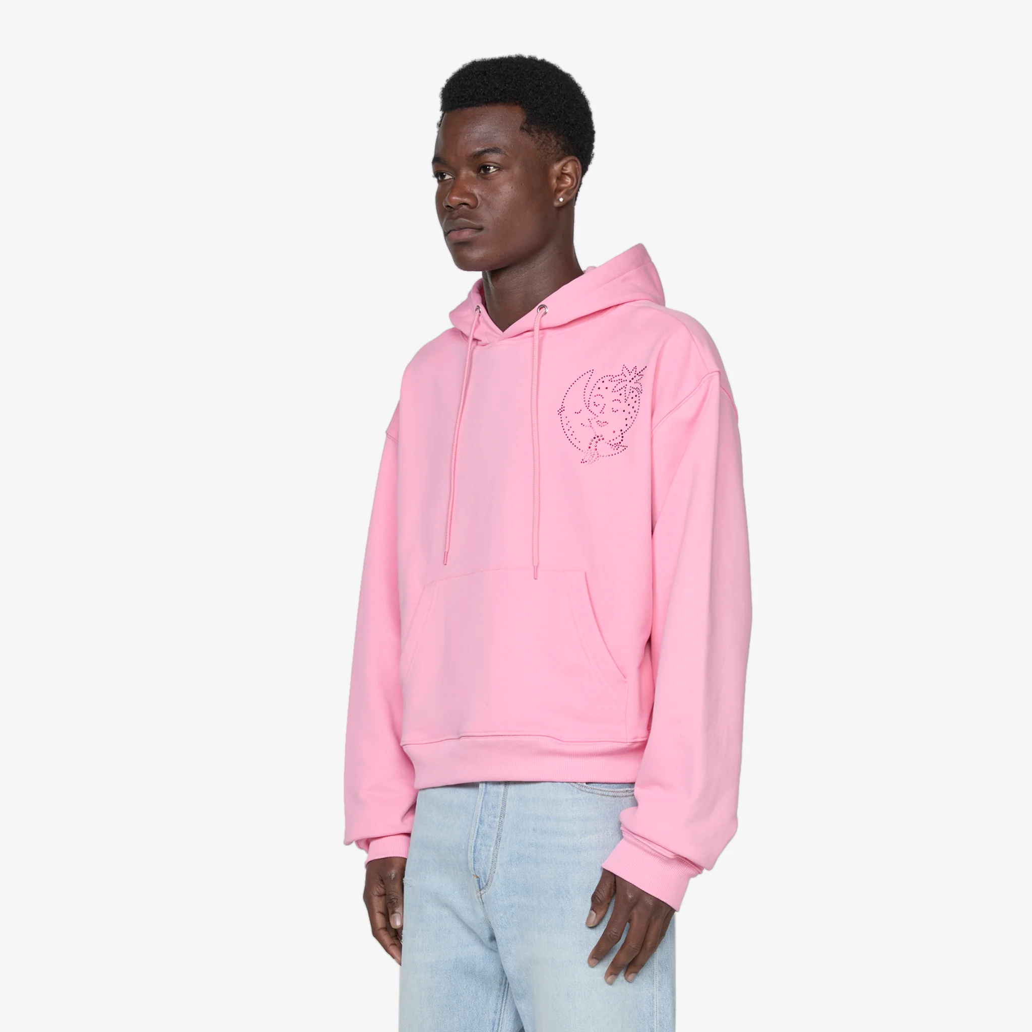 Bedazzled Hoodie Pink - Image 3