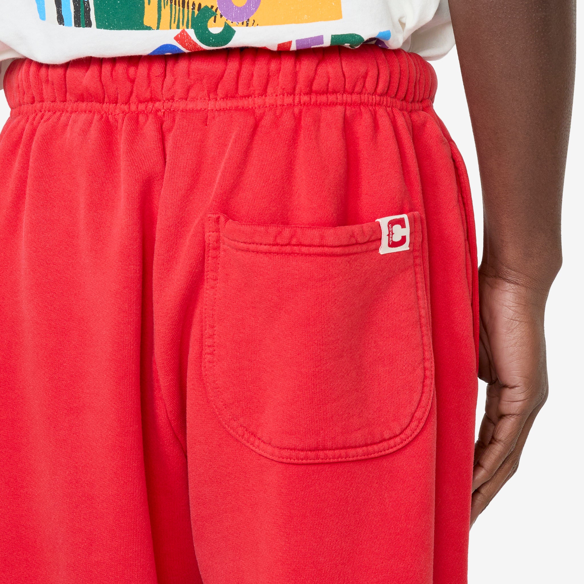 Best Quality Sweatpants Sun Faded Red - Image 3