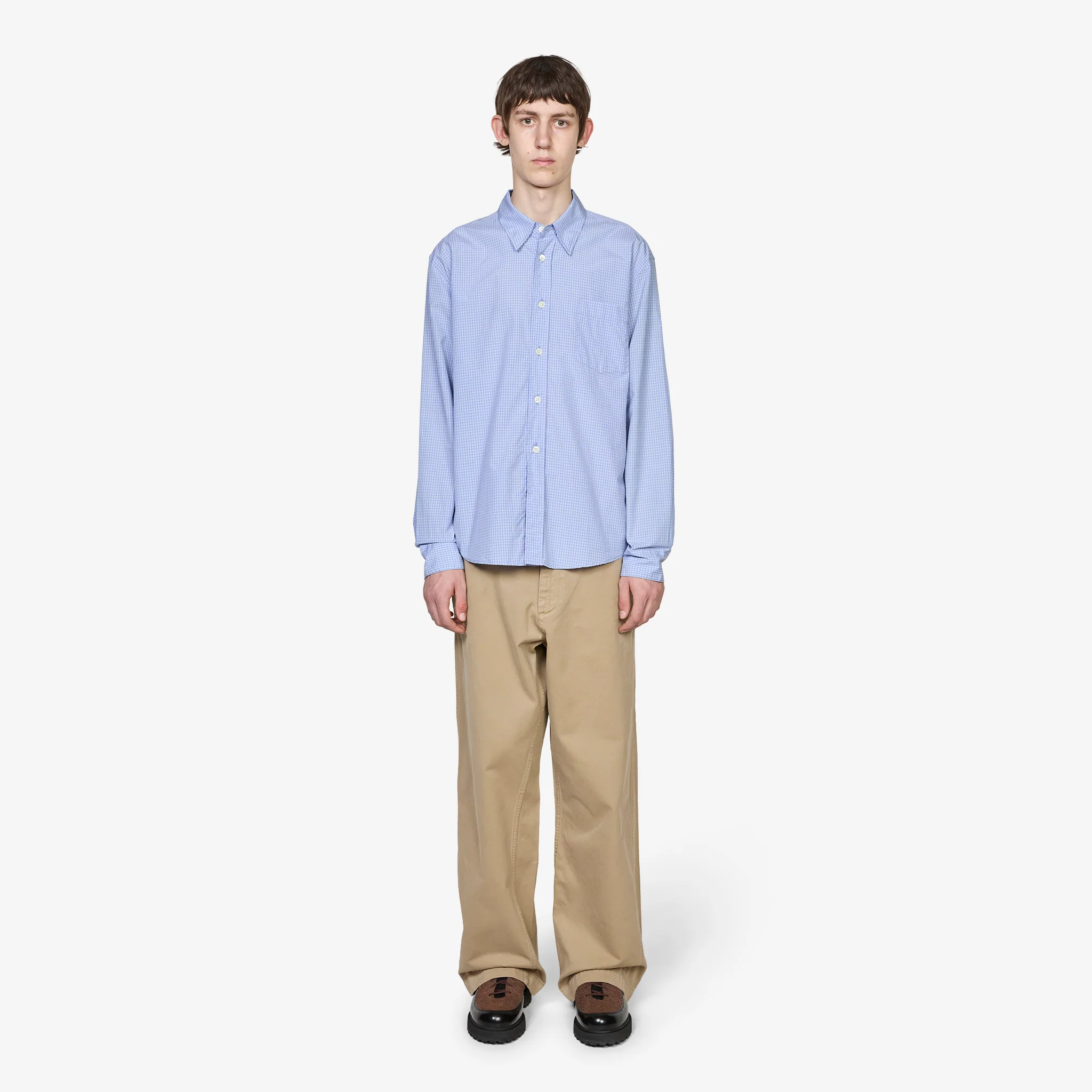 Beyond BD Shirt Micro Chip Check Super Poplin - Image 4