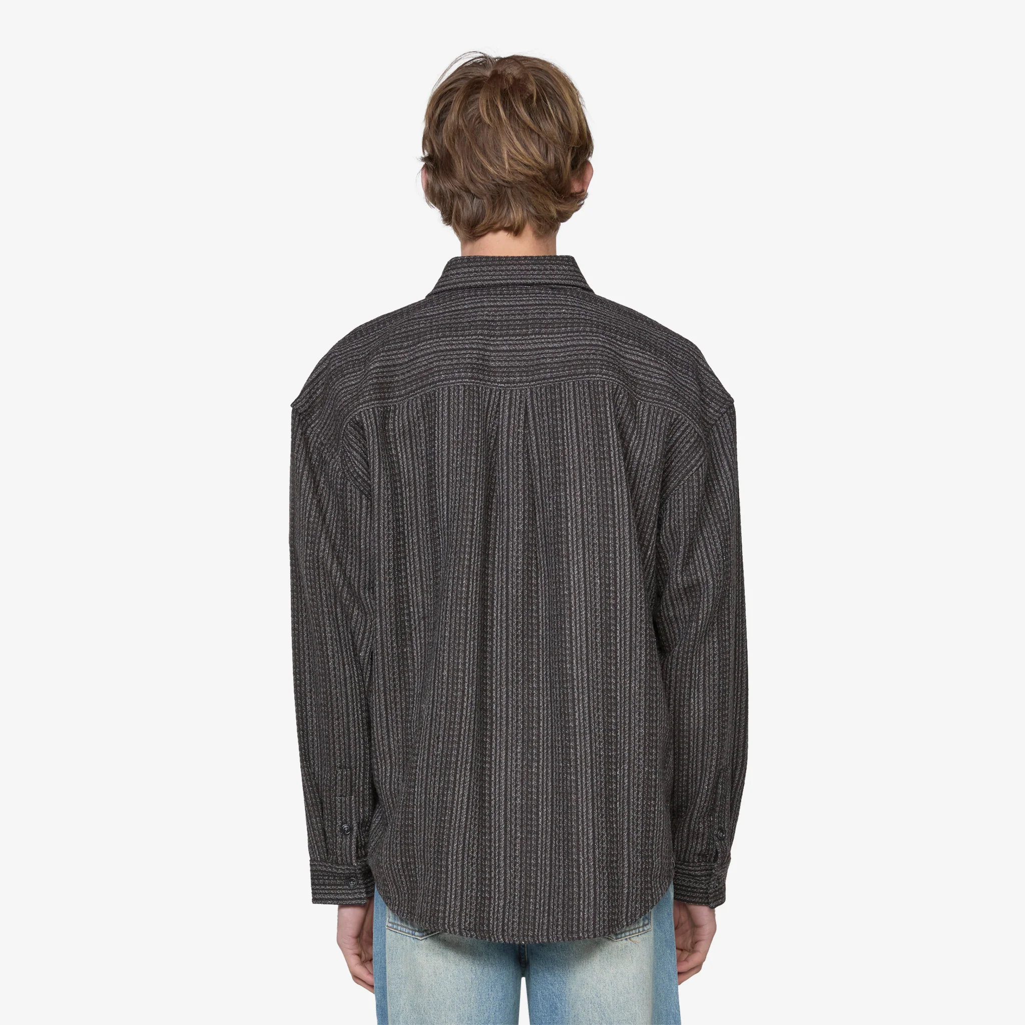 Big Longsleeve Shirt Dark Brown - Image 4