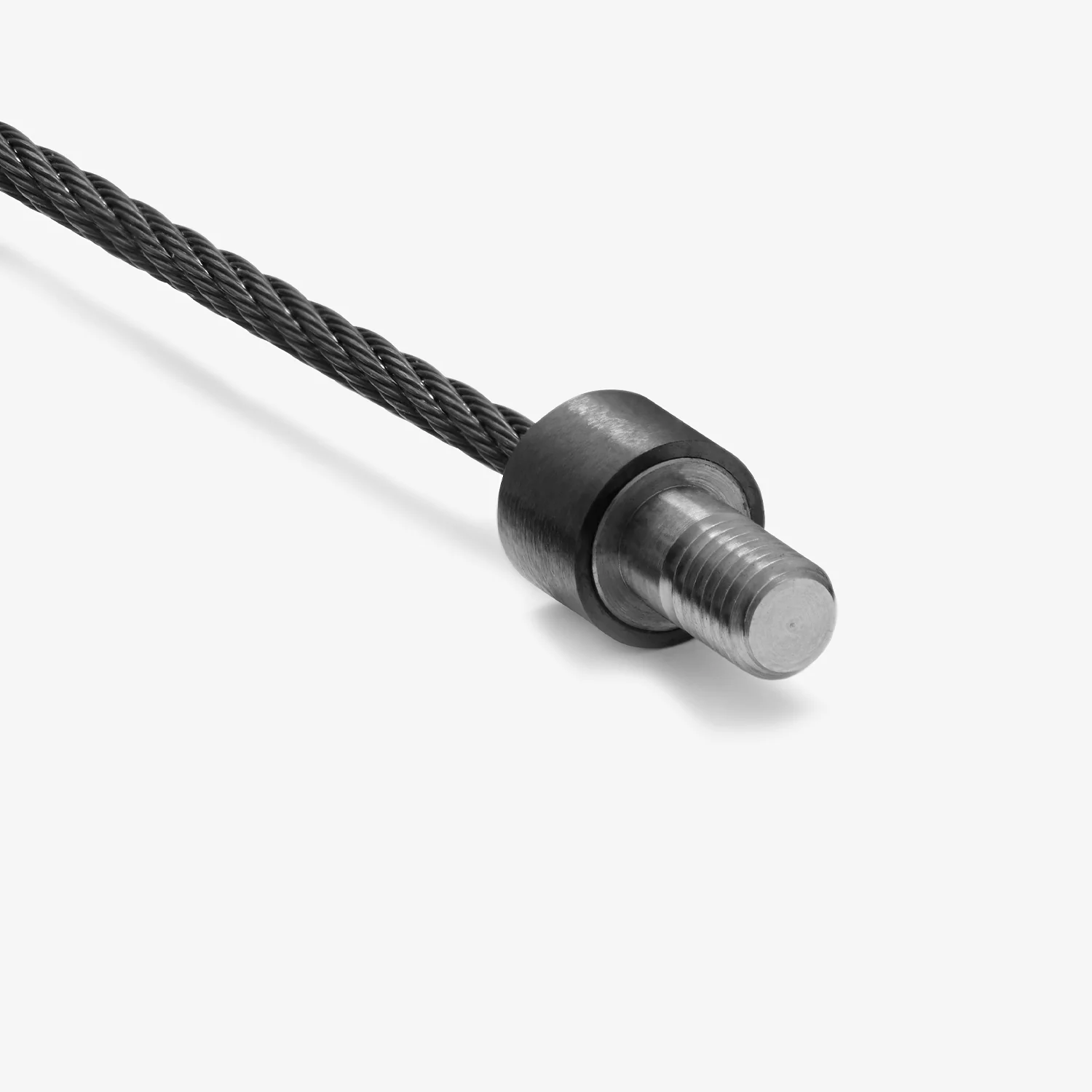5g Brushed Black Ceramic Cable Bracelet - Image 3