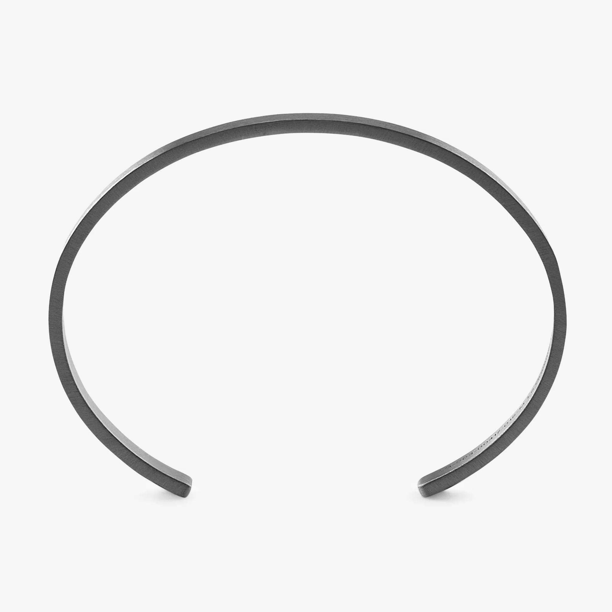 15g Brushed Black Sterling Silver Ribbon Bracelet - Image 5
