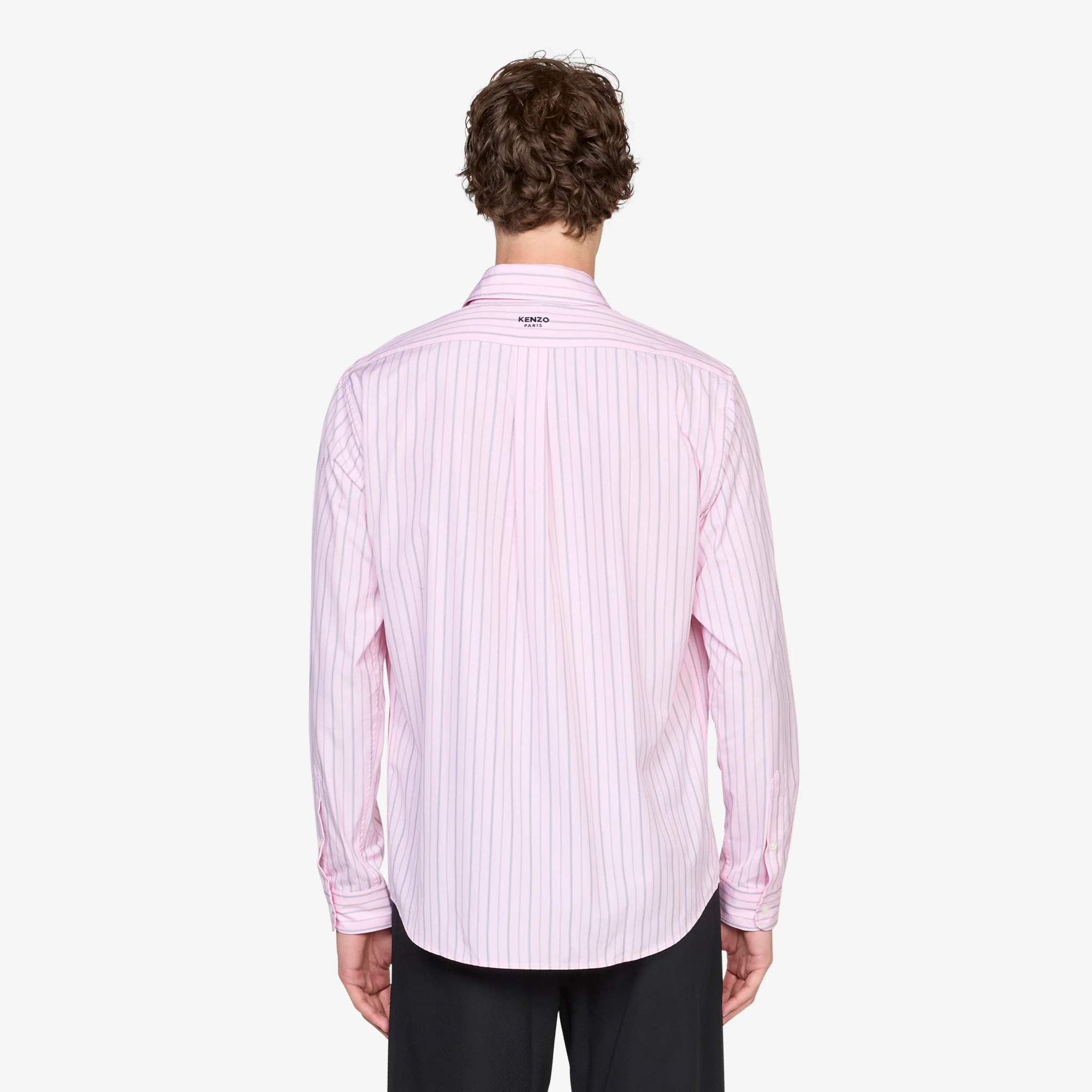 'Boke Flower' Crest Casual Shirt Pastel Pink - Image 3
