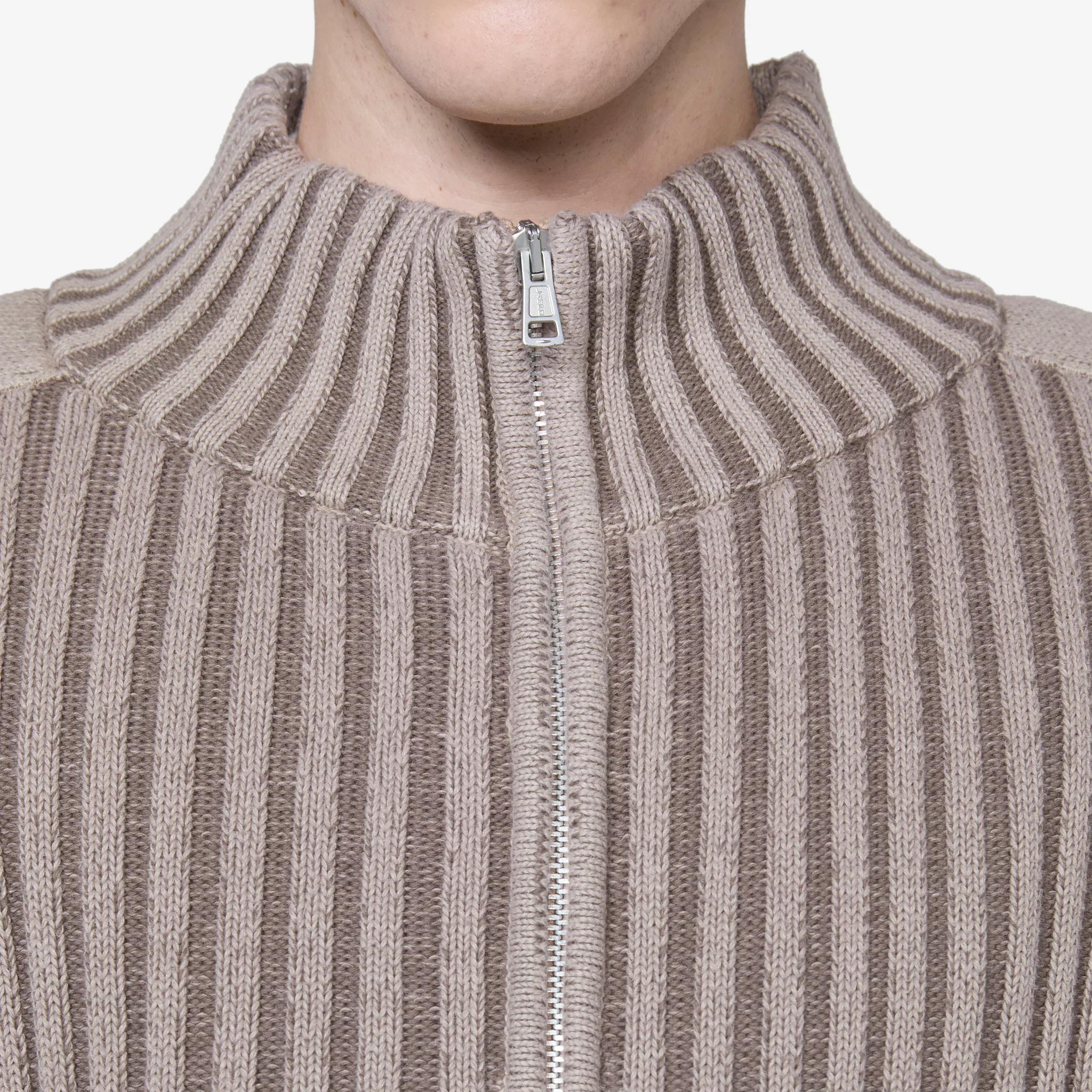 Classic Zip Cardigan Pink Cast Cotton Cash - Image 5
