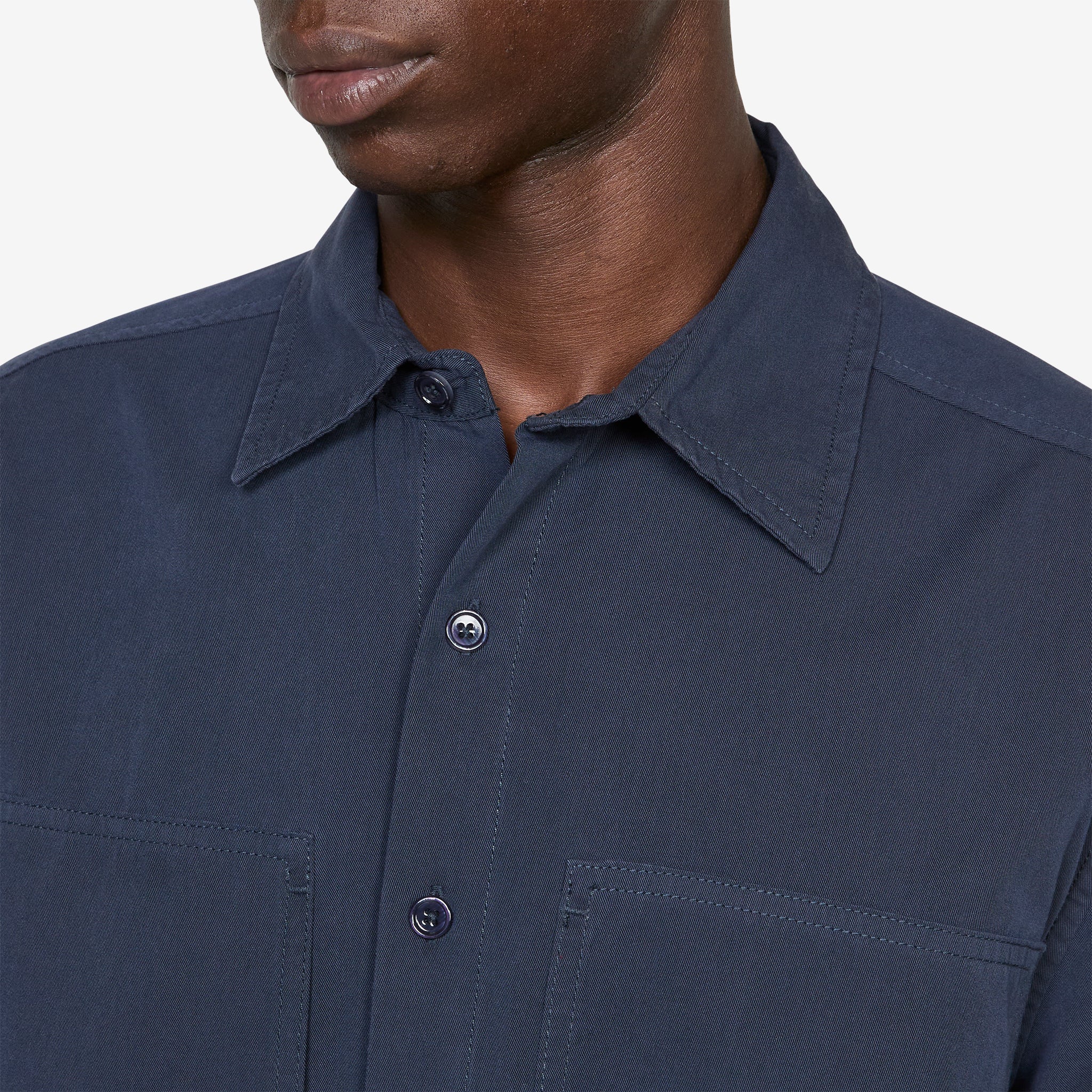 Cliff Short Sleeve Shirt Navy - Image 2