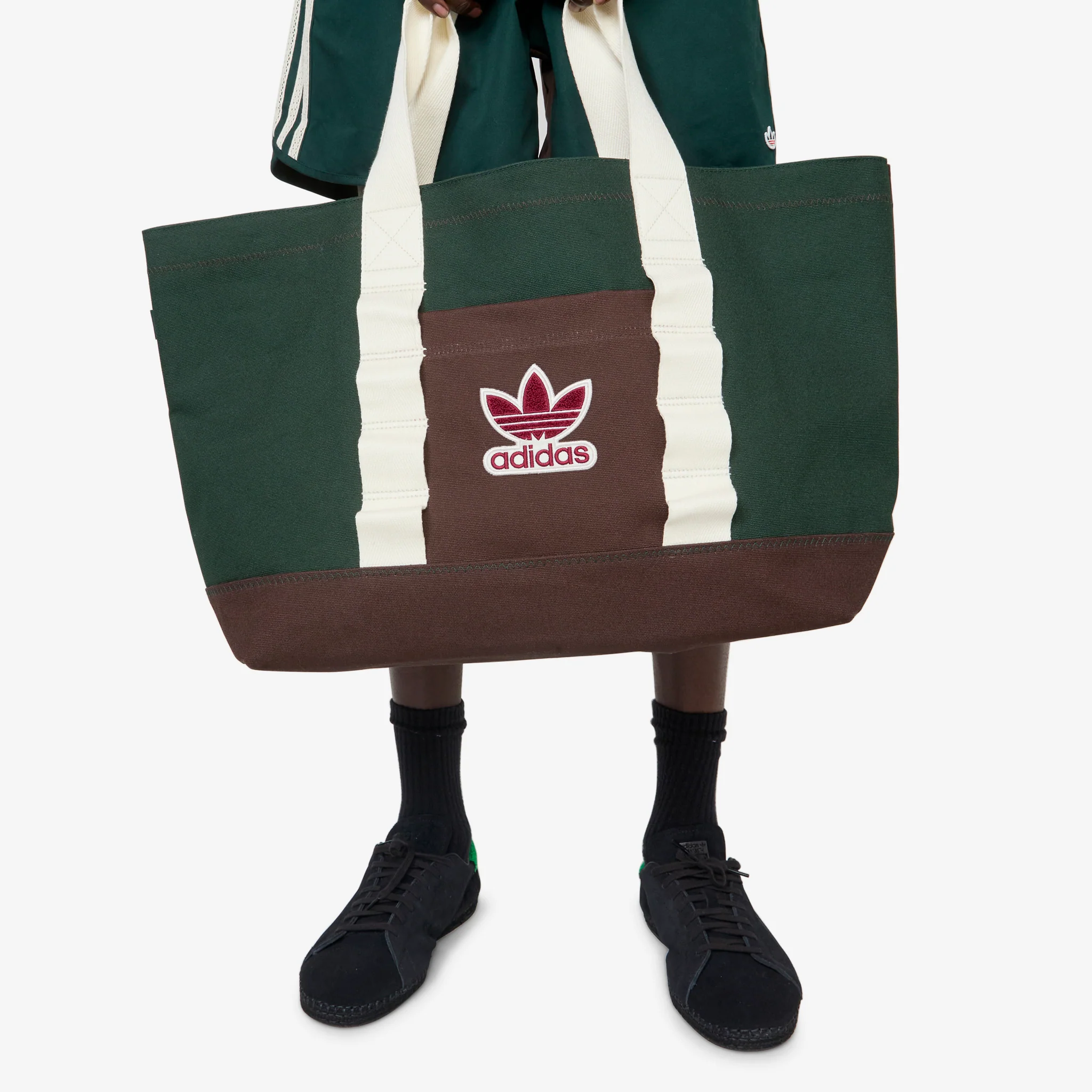 CLOT by Edison Chen x Tote Bag Green Night | Dark Brown - Image 2
