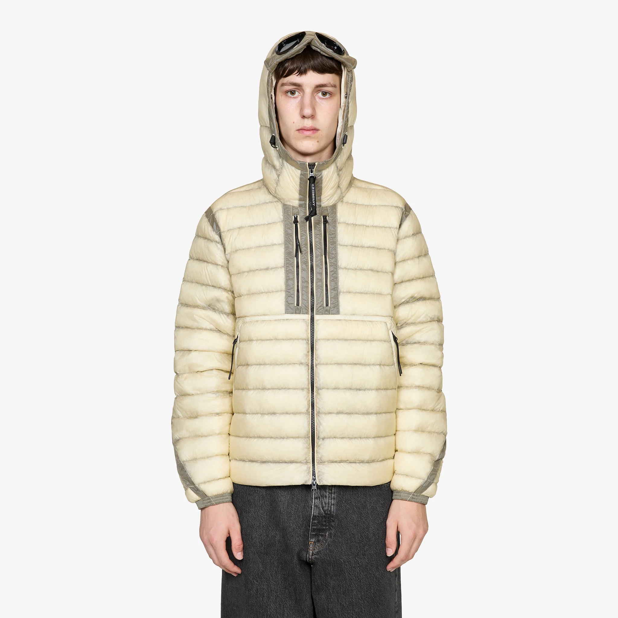 D.D. Shell Goggle Down Jacket Pistachio Shell - Image 3