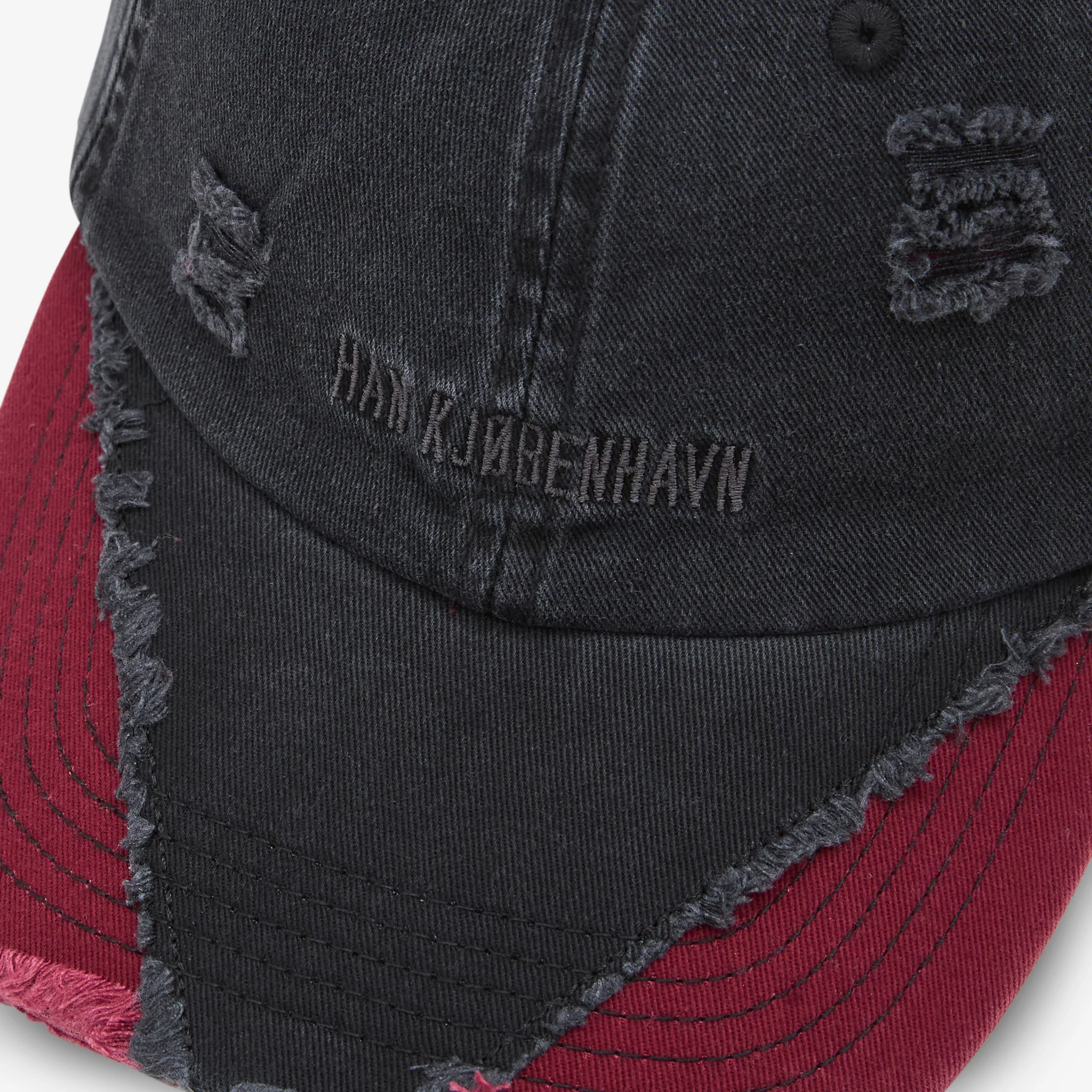 Diamond Cap Black | Burgundy - Image 2