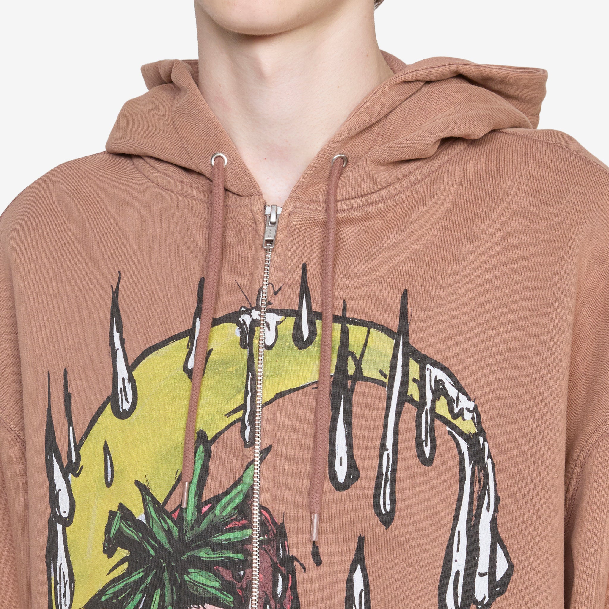 Eri Zip Up Hoodie Knit Brown - Image 2
