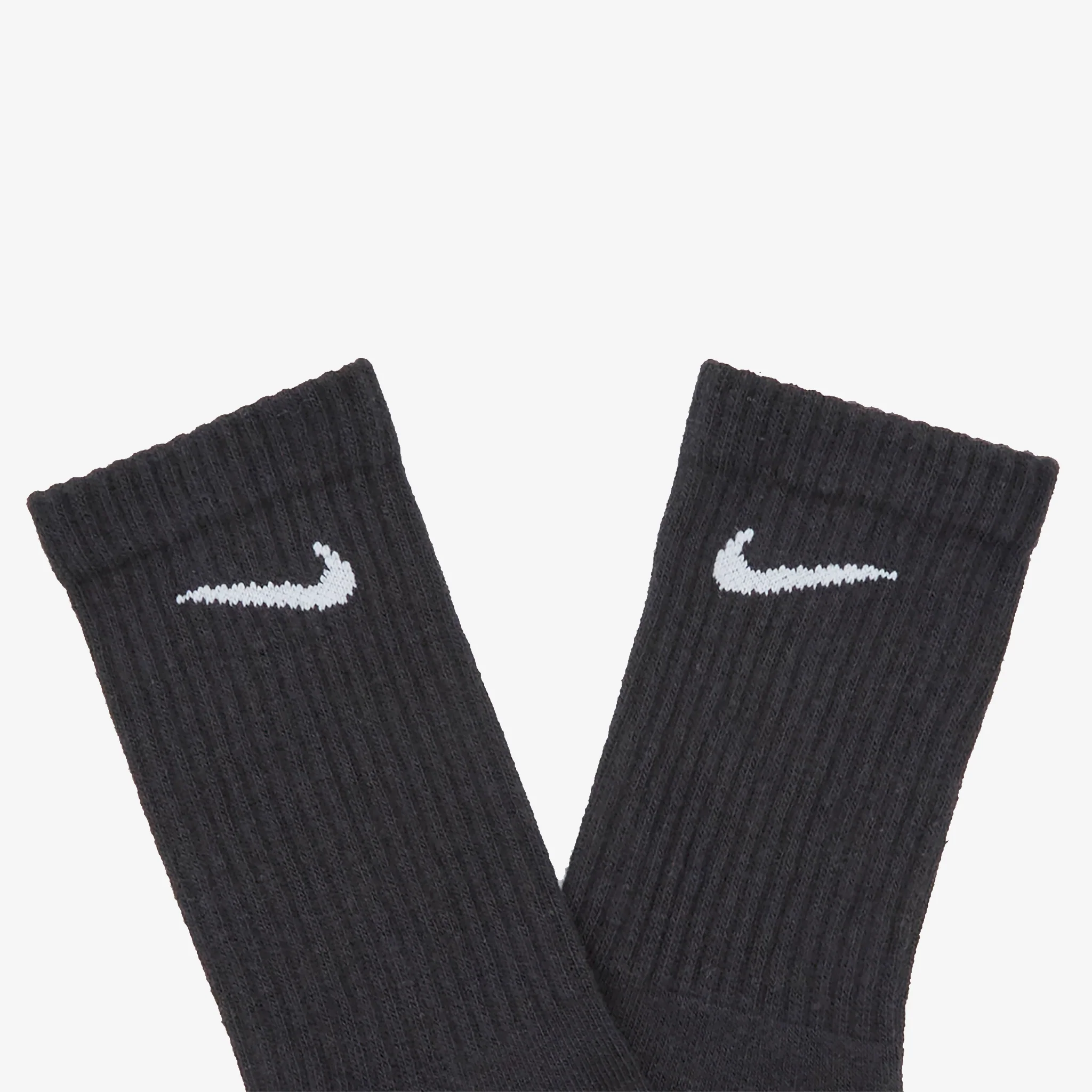 Everyday Plus Cushioned Training Crew Socks Black | White - Image 2
