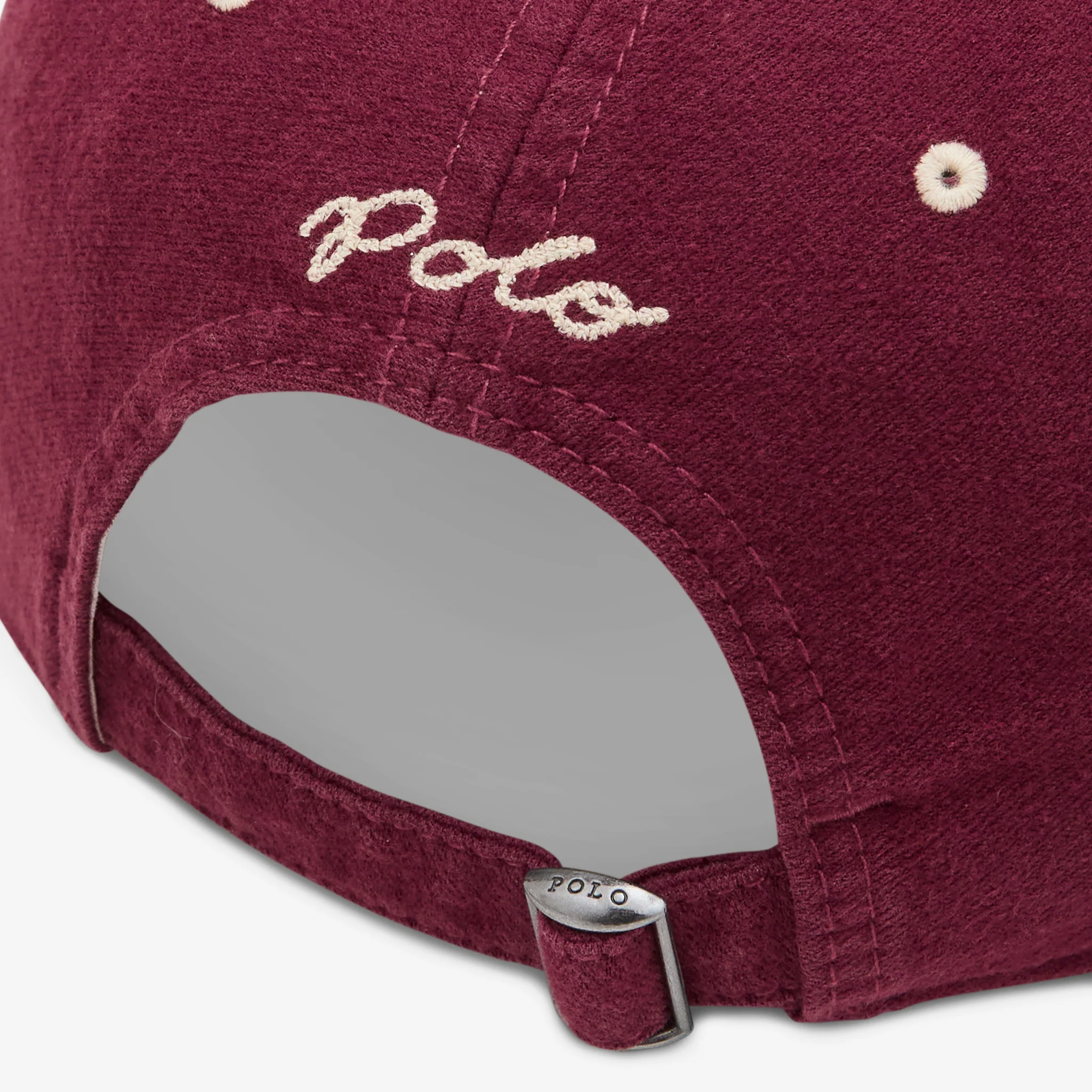 Felt-Patch Chamois Ball Cap Red Wine - Image 2