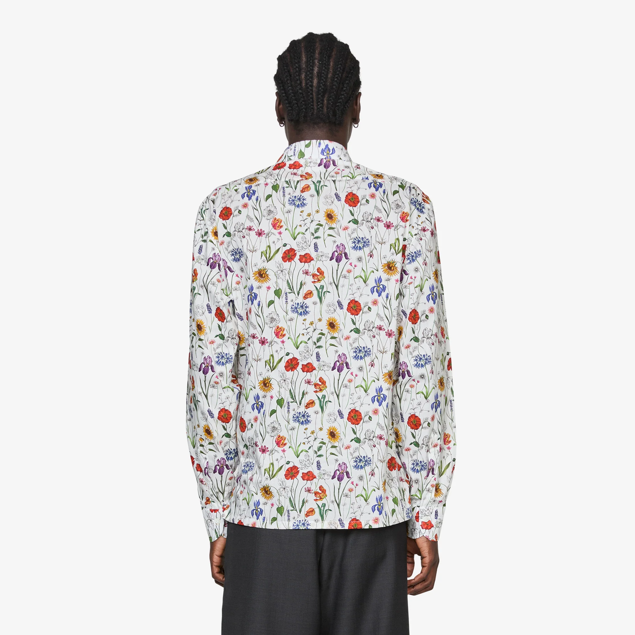 Floral Shirt White | Red | Purple - Image 3