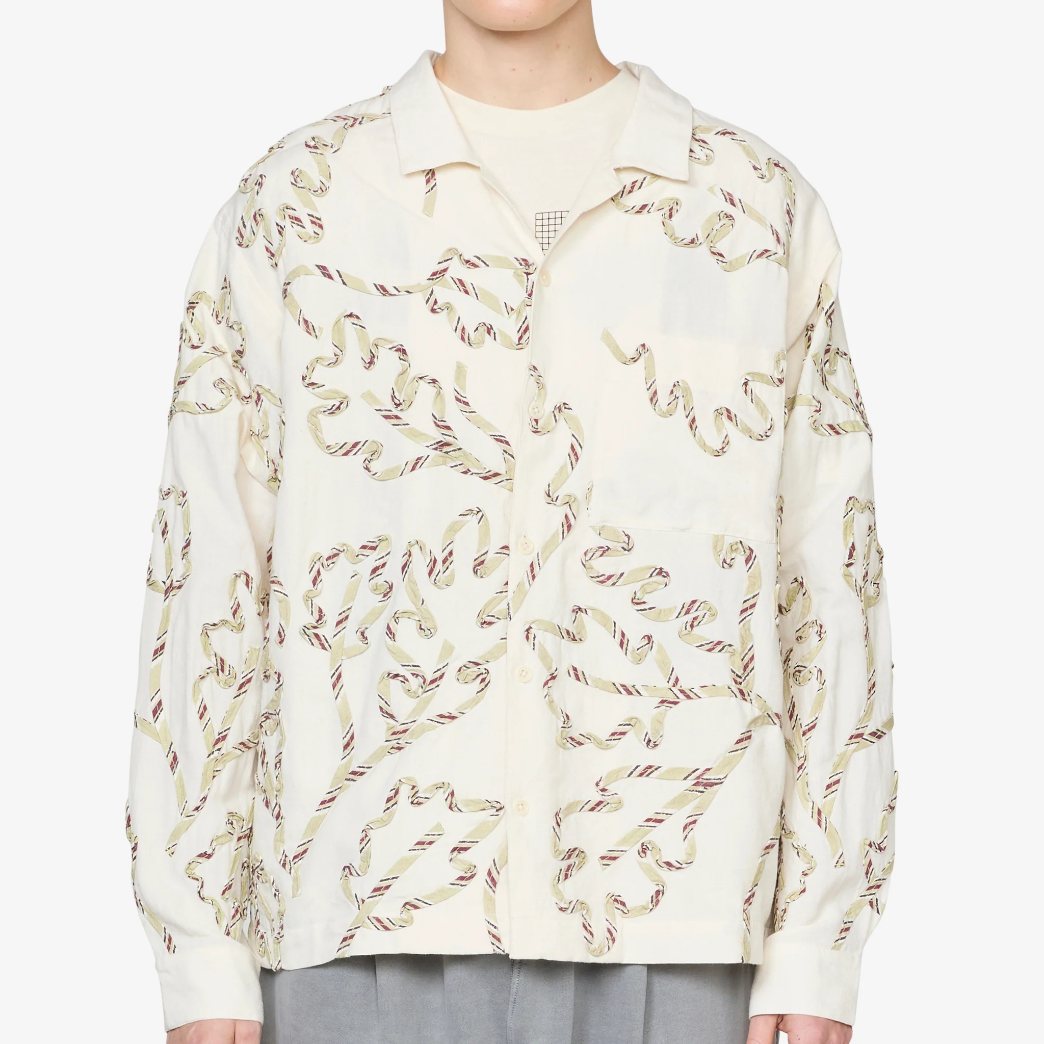 Greetings Longsleeve Shirt Sage Leaf Ribbon - Image 5