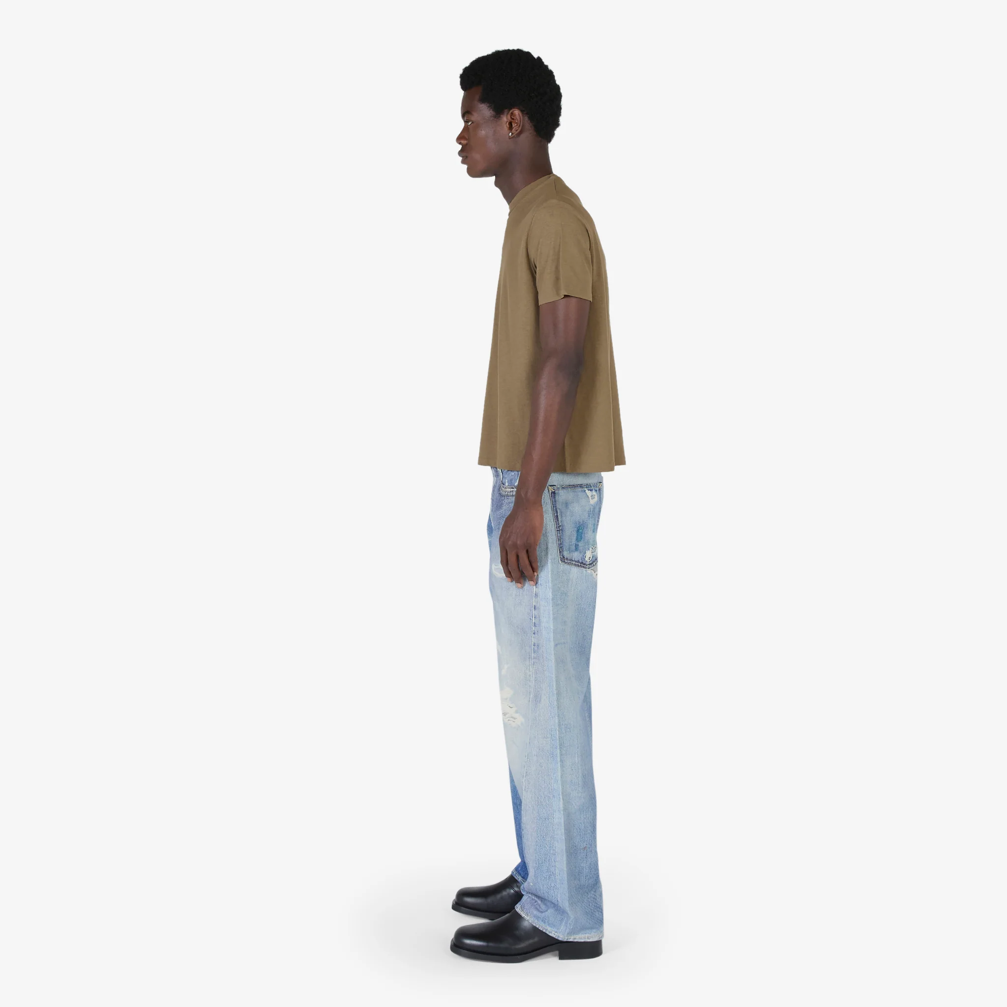 Hover T-Shirt Capers Green Dry Crepe - Image 5