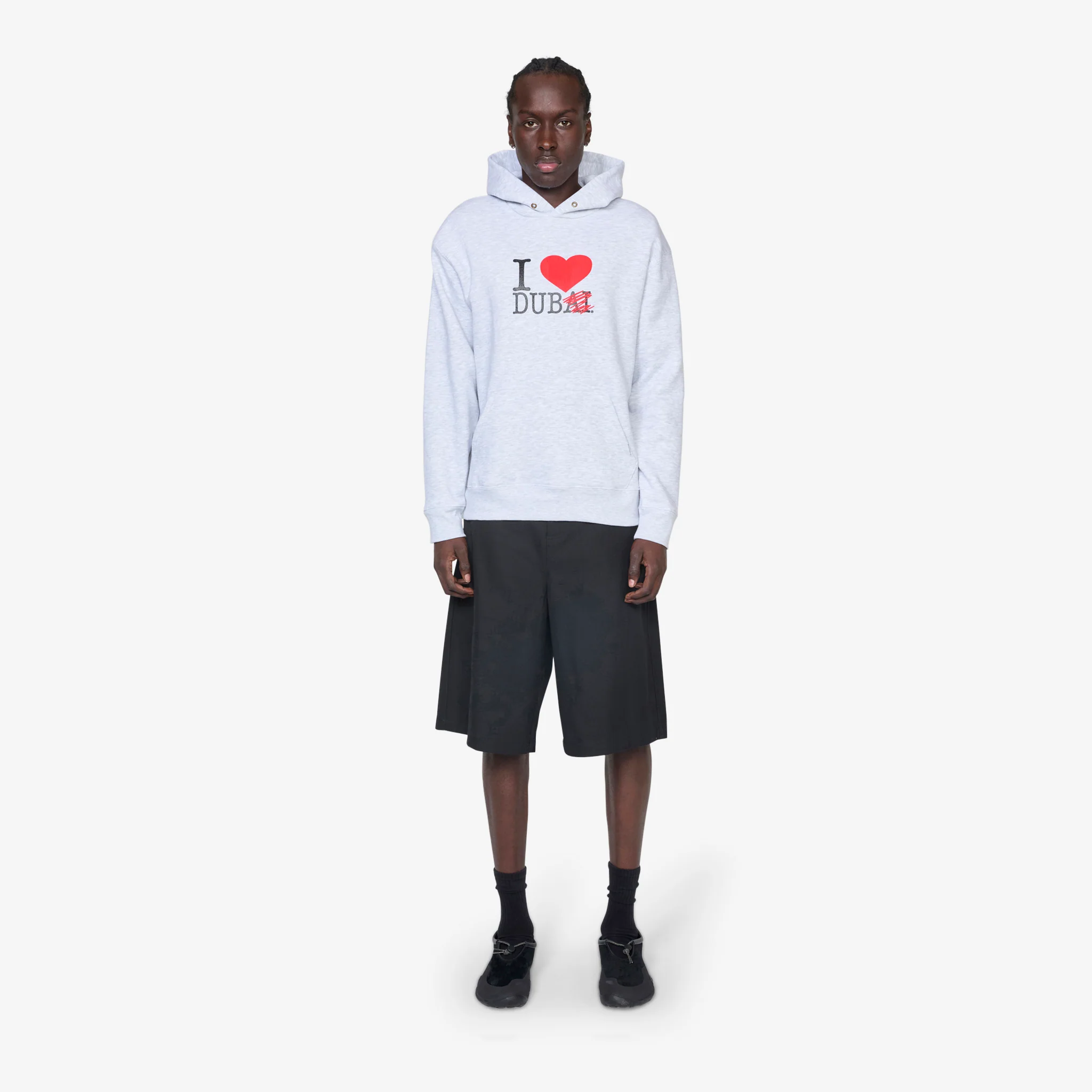 I <3 Dub Heather Grey Hoodie - Image 3