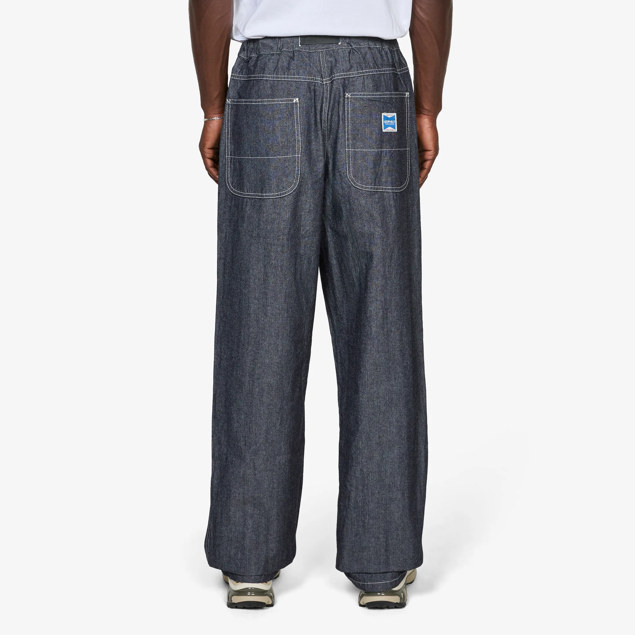 Japanese Chambray Double Knee Navy - Image 2