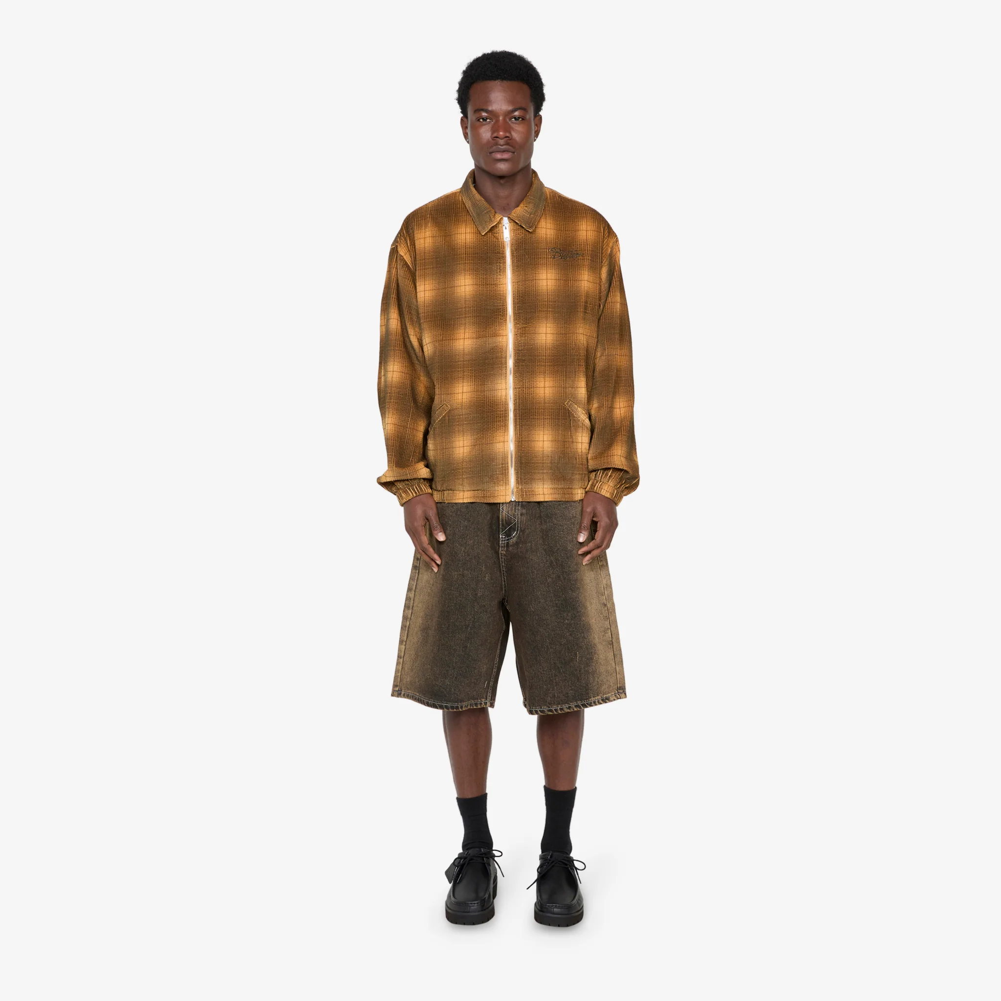 Jive Cord Jacket Mustard Plaid - Image 4