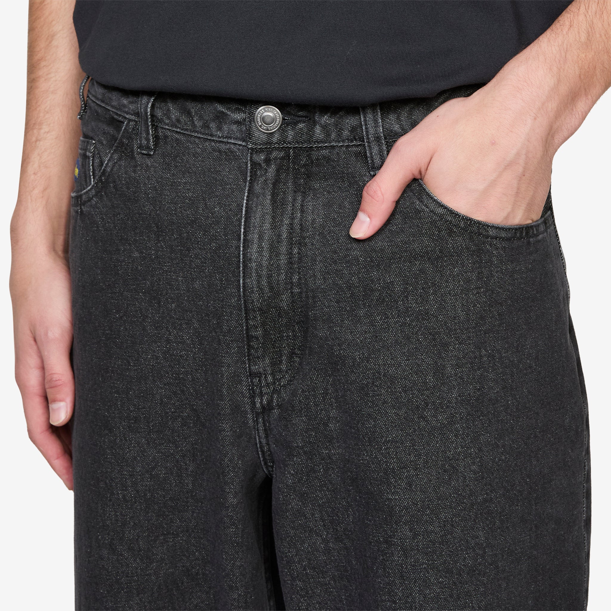 Koston Loose Denim Pant Black - Image 4