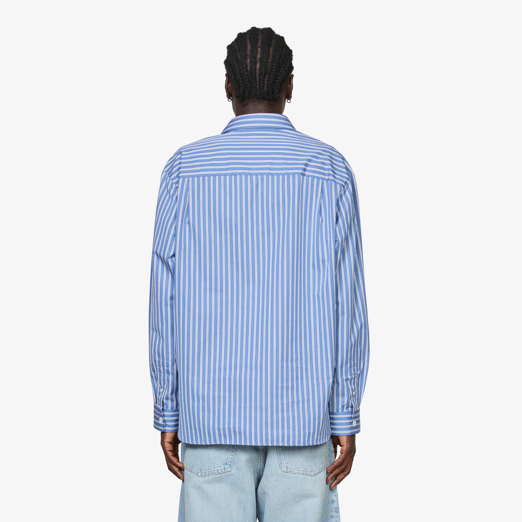 Malo Poplin Shirt Glacier Blue - Image 3