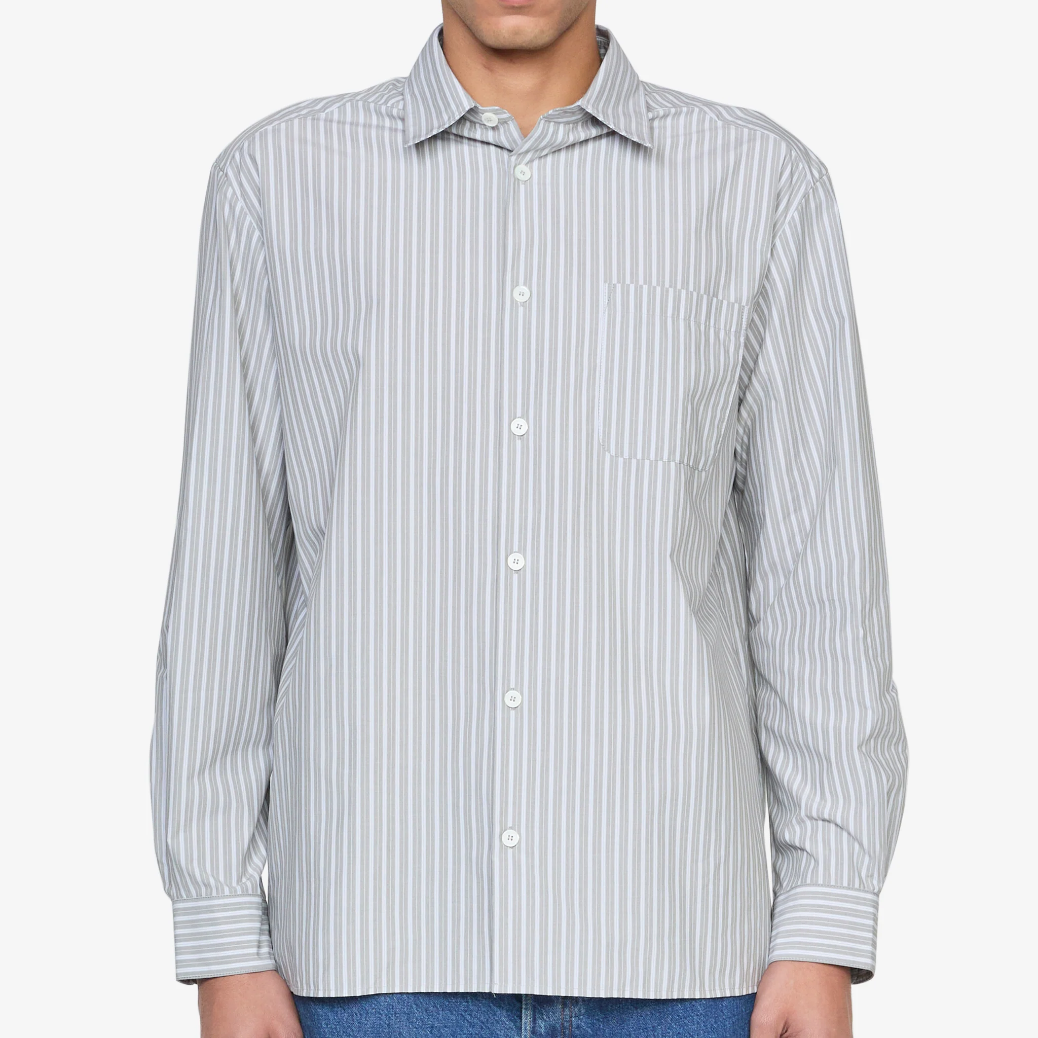 Malo Shirt Gray Green - Image 4