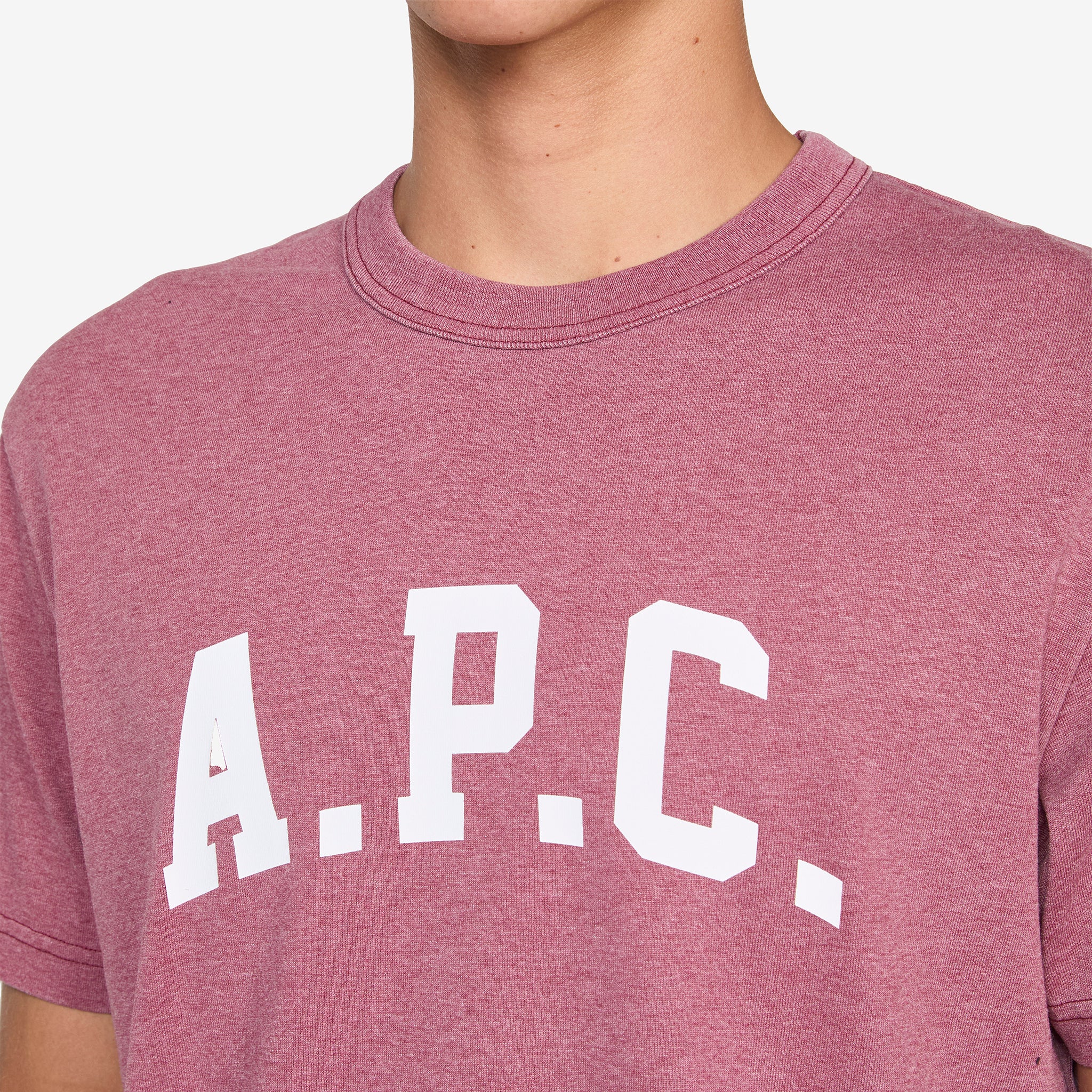 Marcus T-Shirt Dark Red | White - Image 2