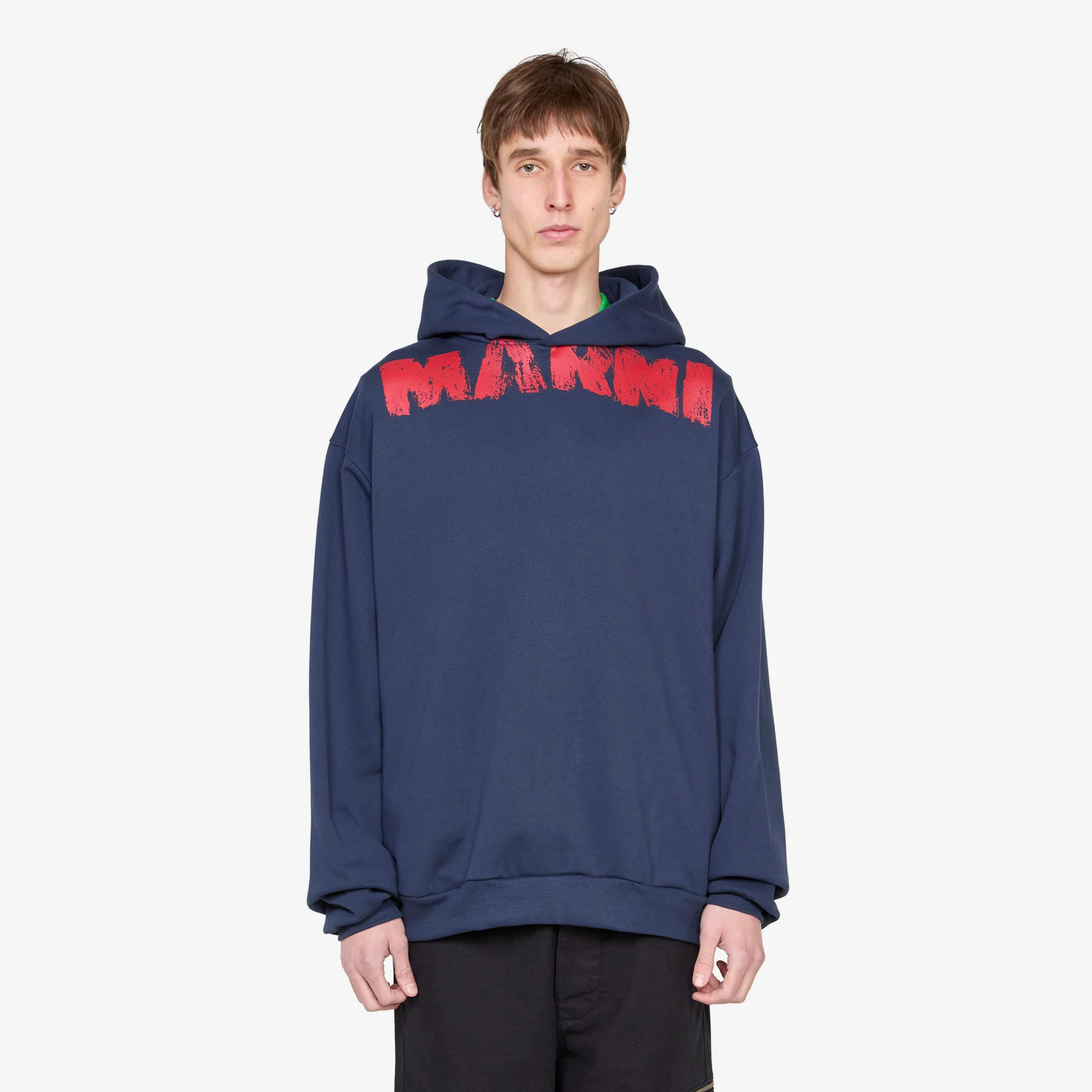 Marni Monolith Hoodie Blue Kyanite