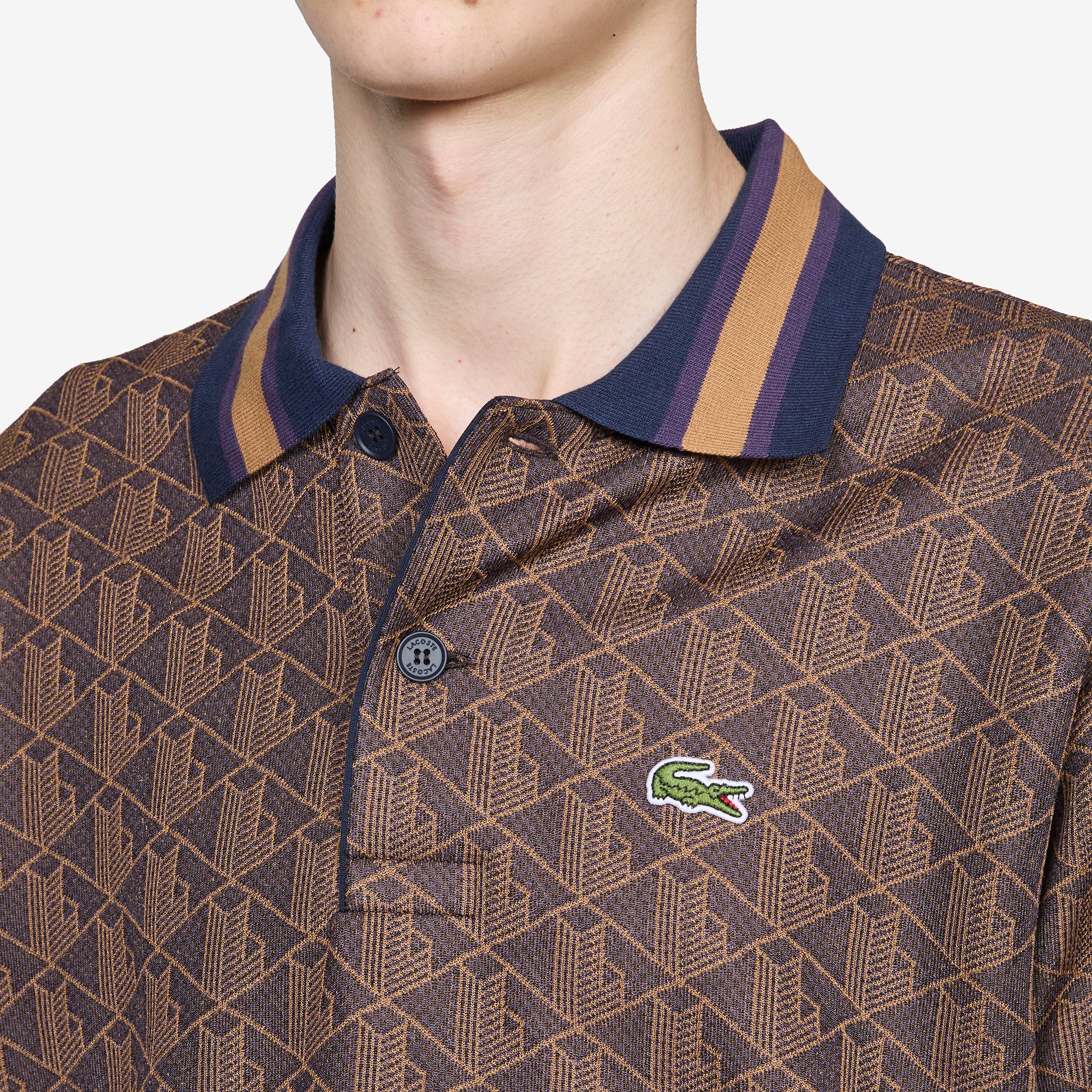 Monogram Classic Fit Polo Velvet | Date Brown - Image 2