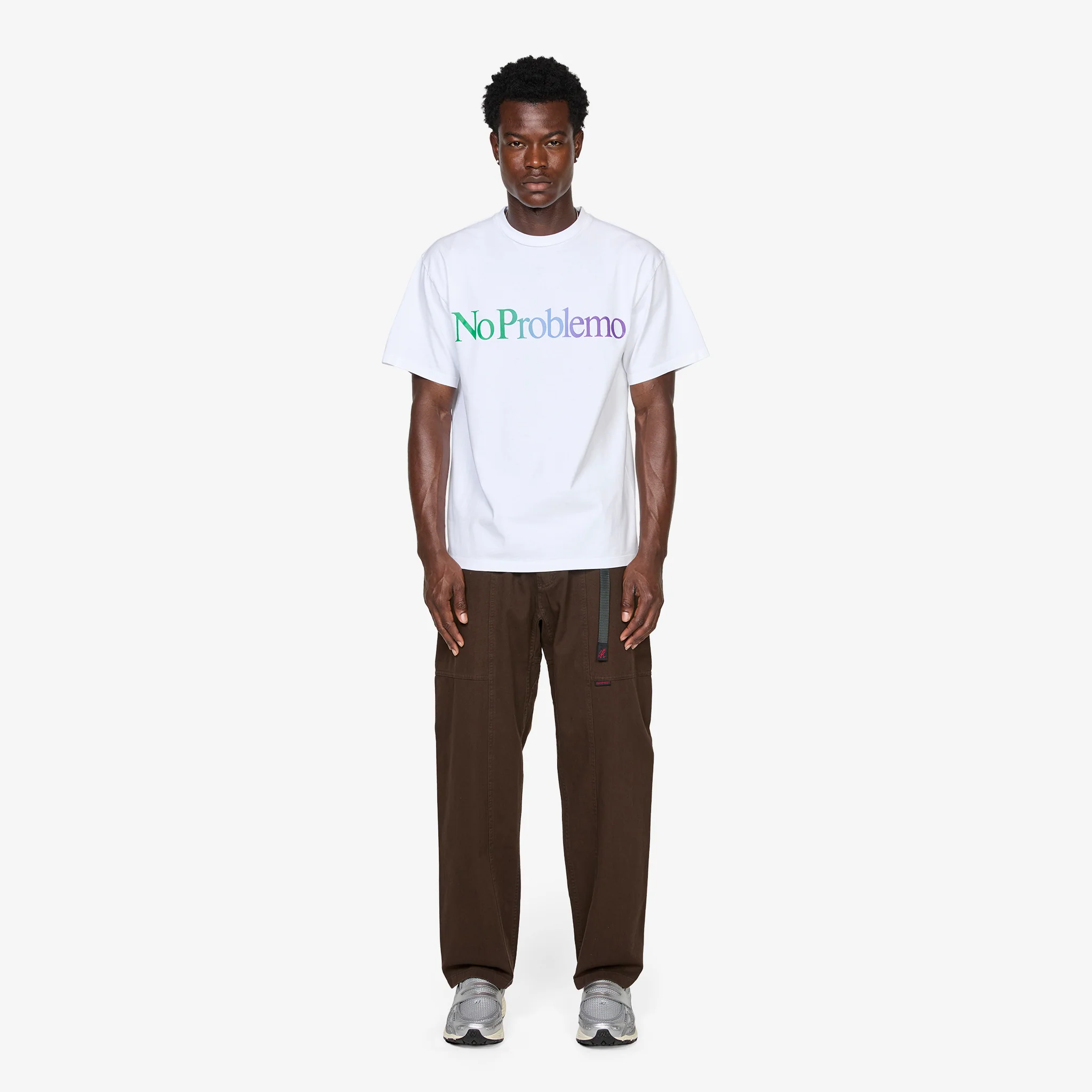No Problemo Gradient T-Shirt White - Image 3
