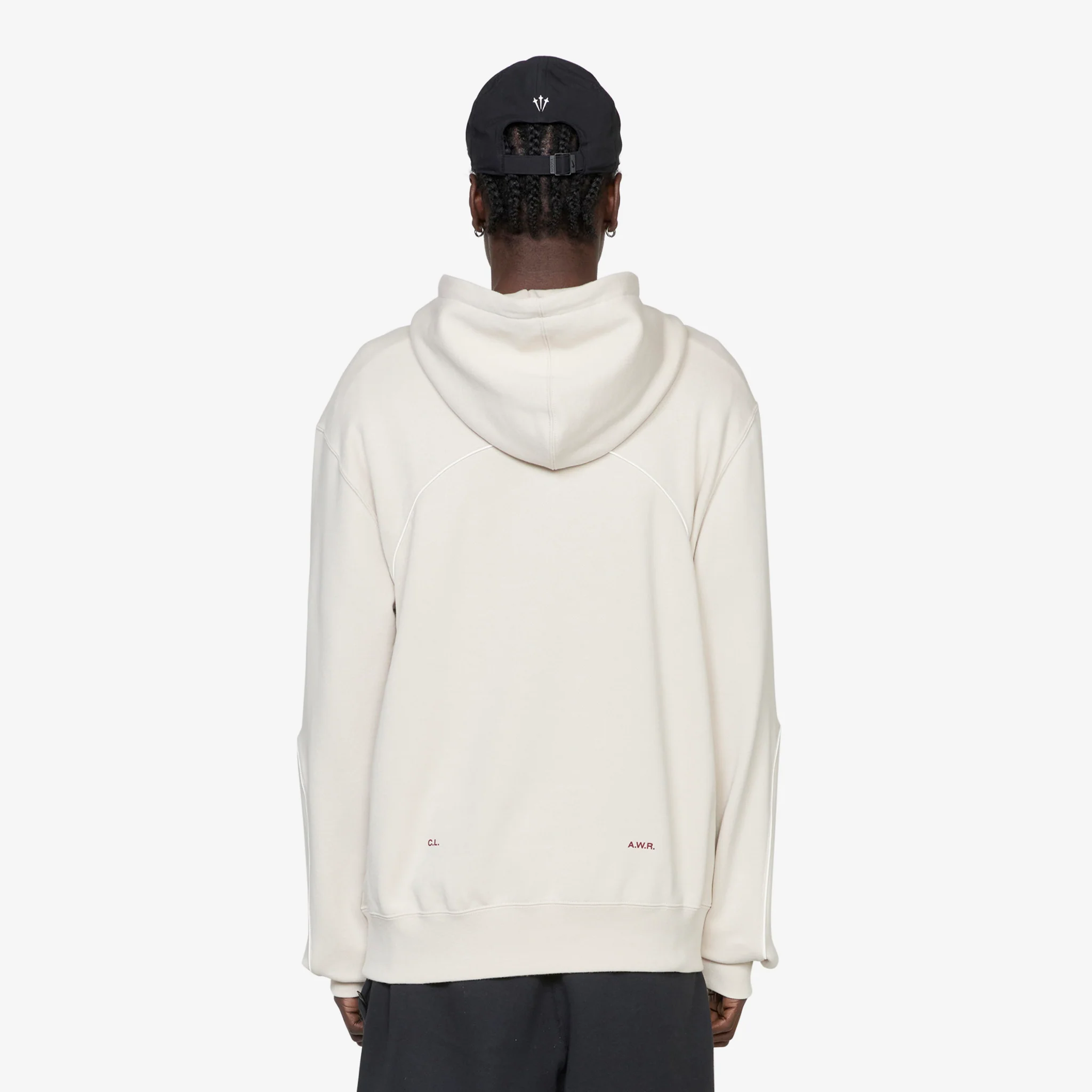 NOCTA Fleece Hoodie Light Orewood Brown | Team Red - Image 4
