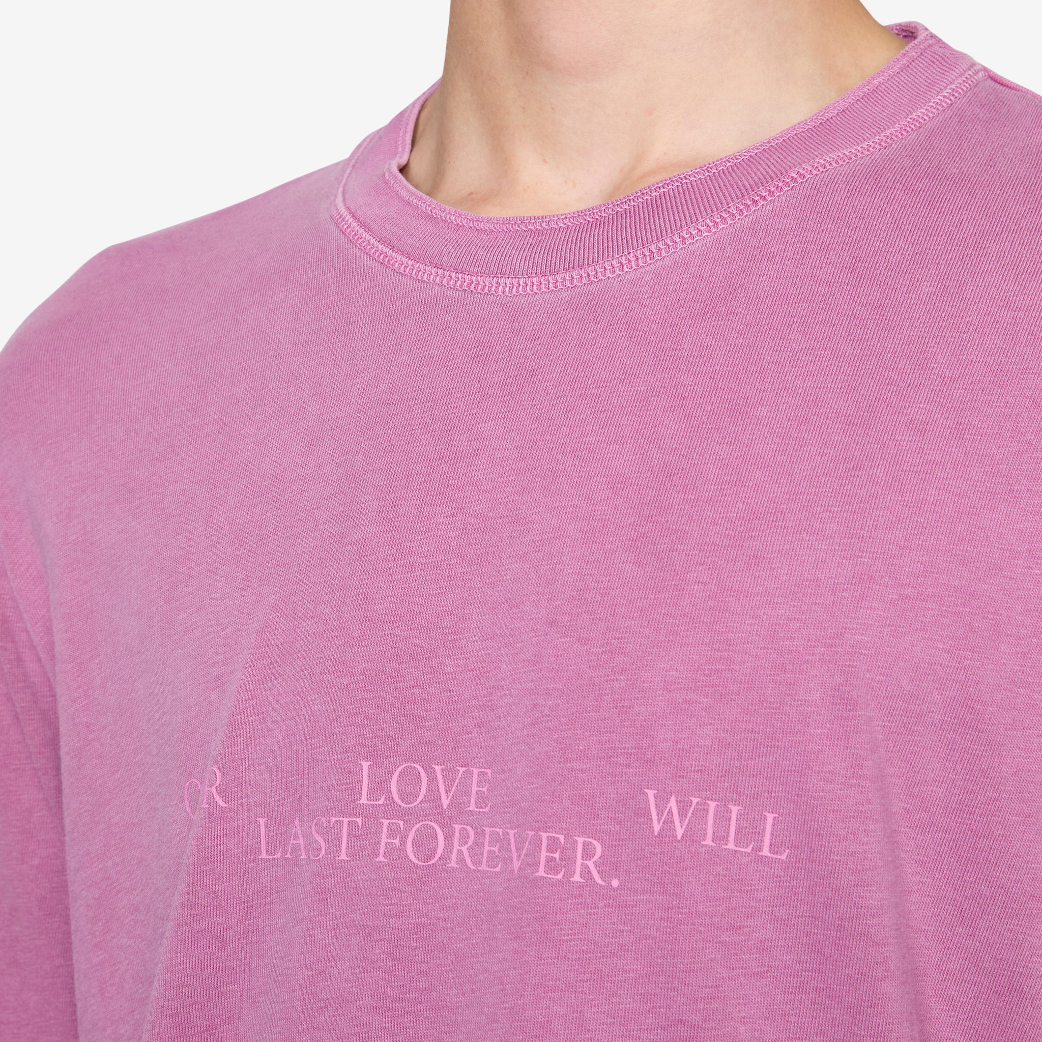 Our Love T-Shirt Acid Pink - Image 4