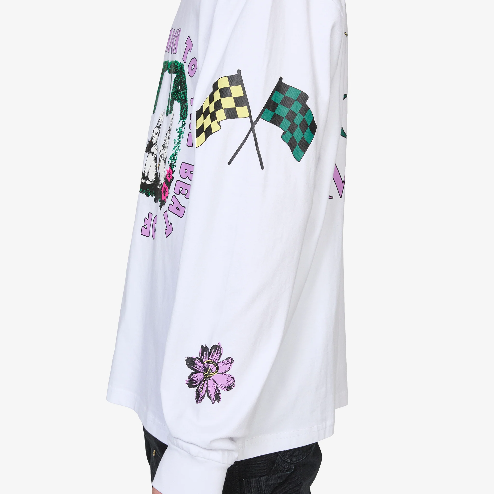 Own Your Own Mind Long Sleeve T-Shirt White - Image 4