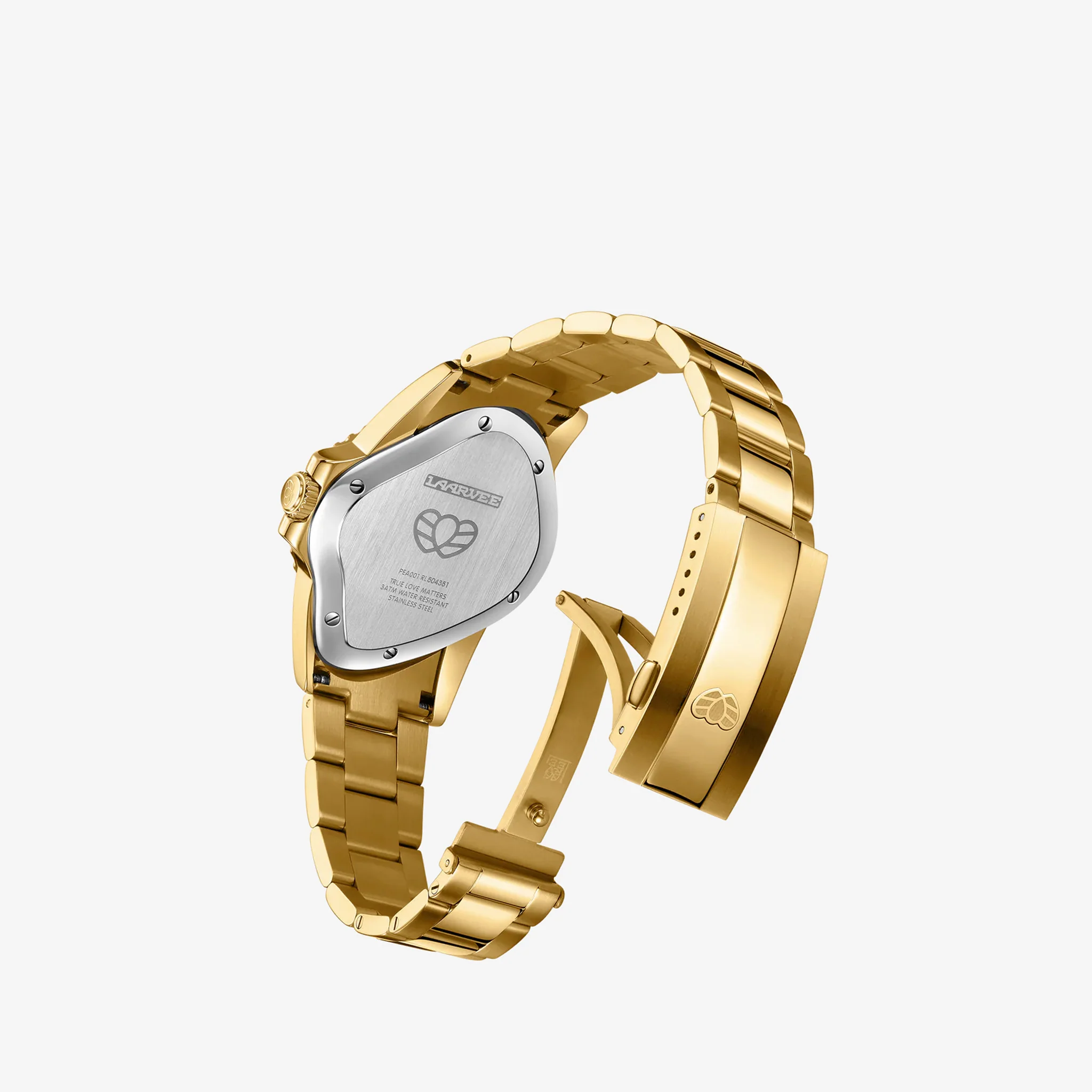 PEA001 Golden Precision Steel | Black Bezel | Black Dial 40mm - Image 3