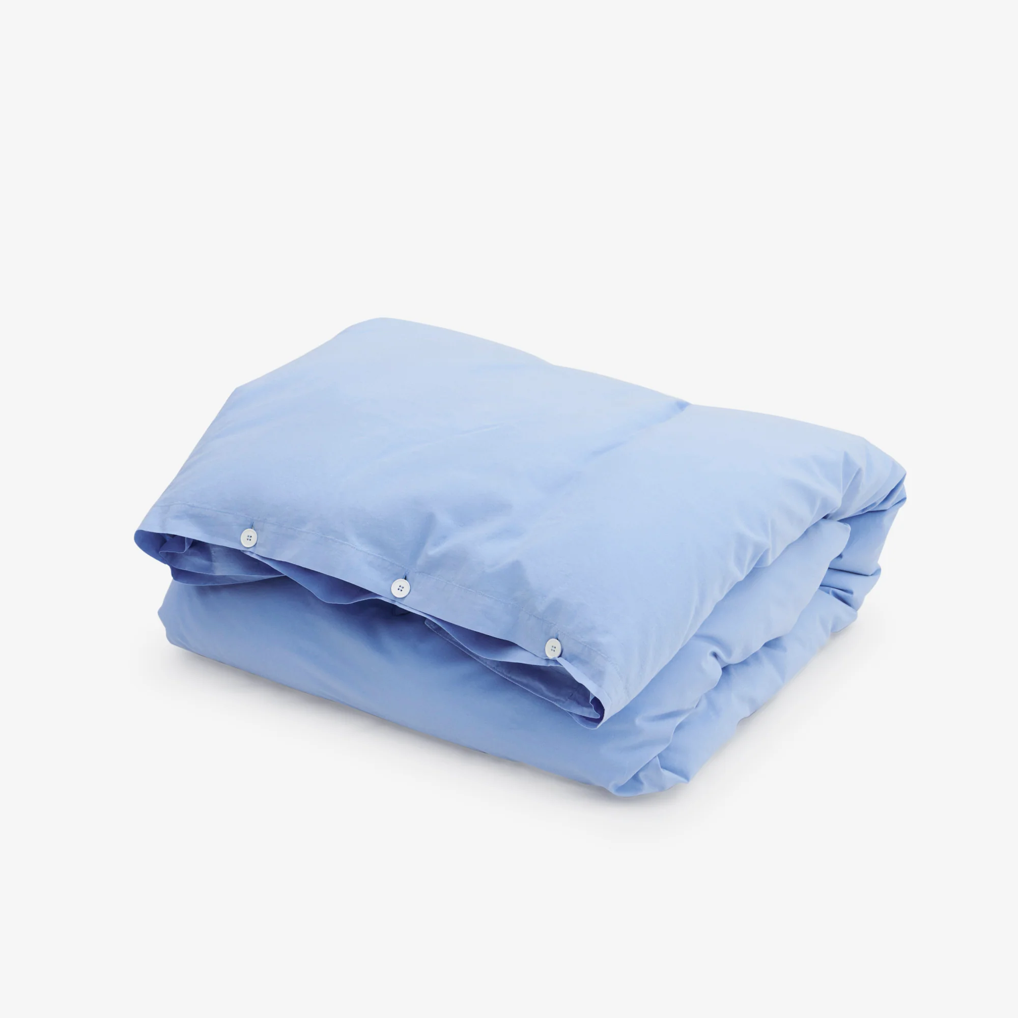Percale Duvet Cover Island Blue - Image 2