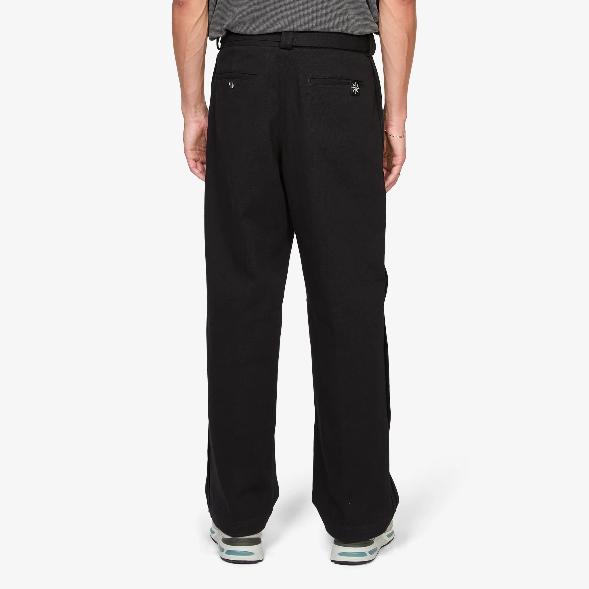 Pleated Work Pant Black - Image 3