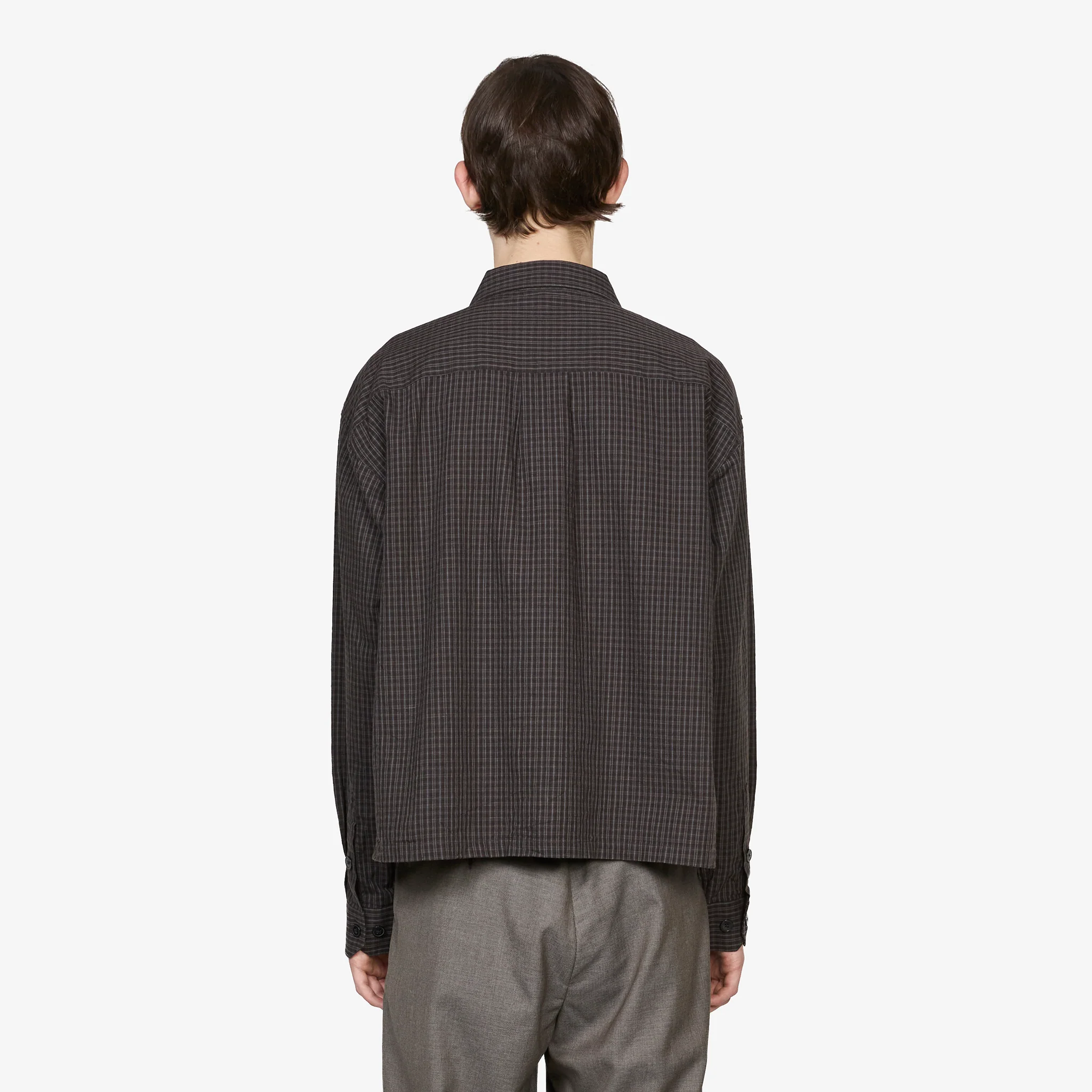 Priority Shirt Dark Linen Check - Image 3