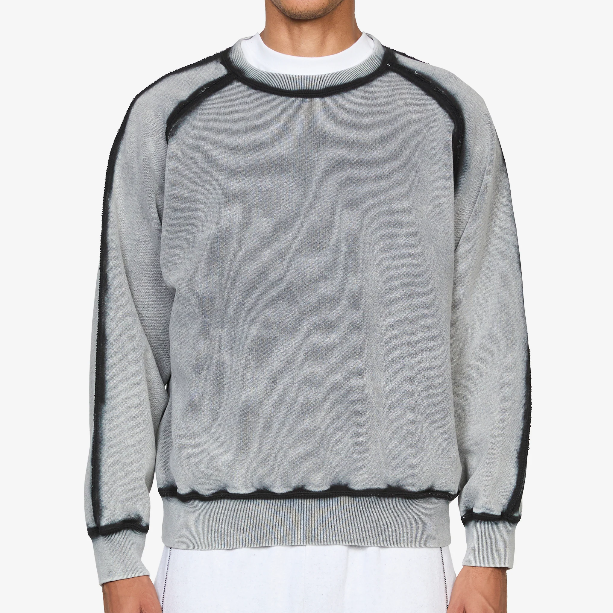 Prorsum Crewneck Bleach Dyed Grey - Image 5