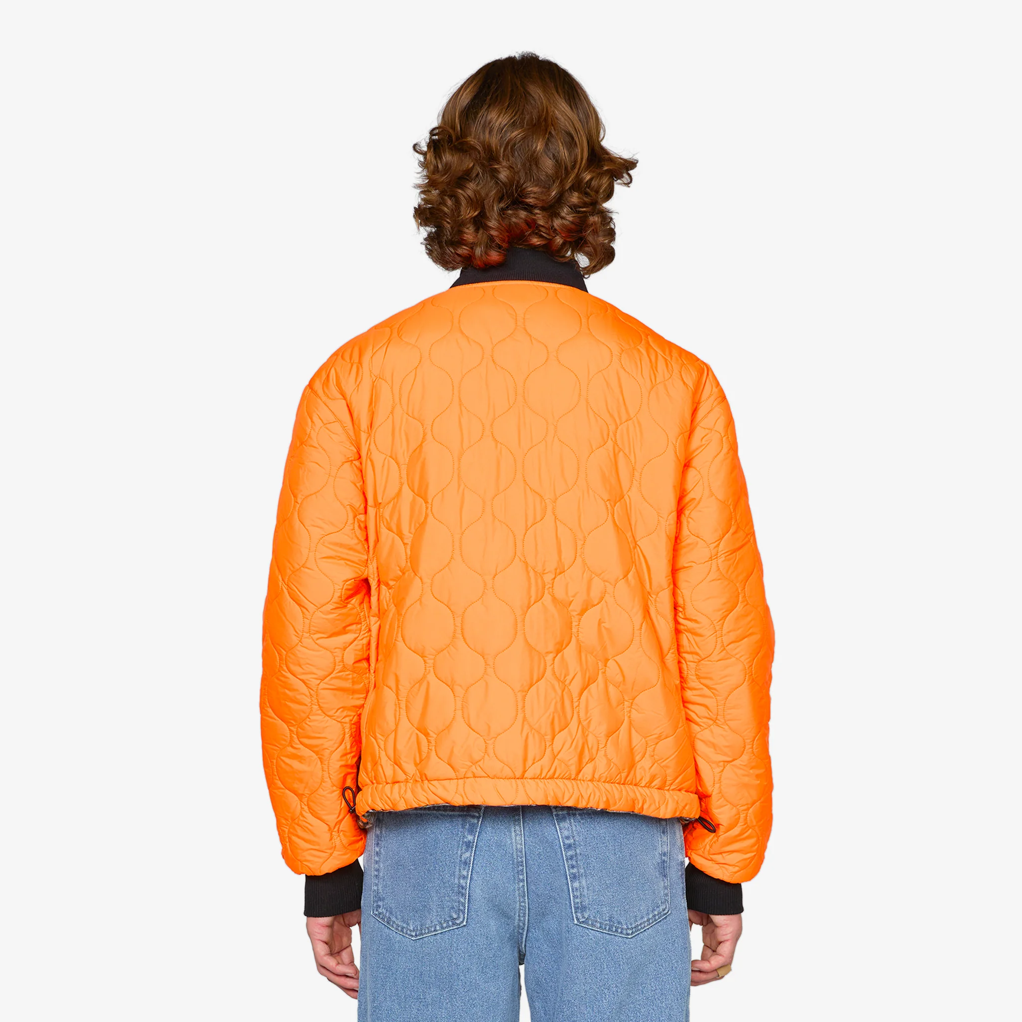 Reversible Canvas Bomber Jacket Nature Print - Image 5