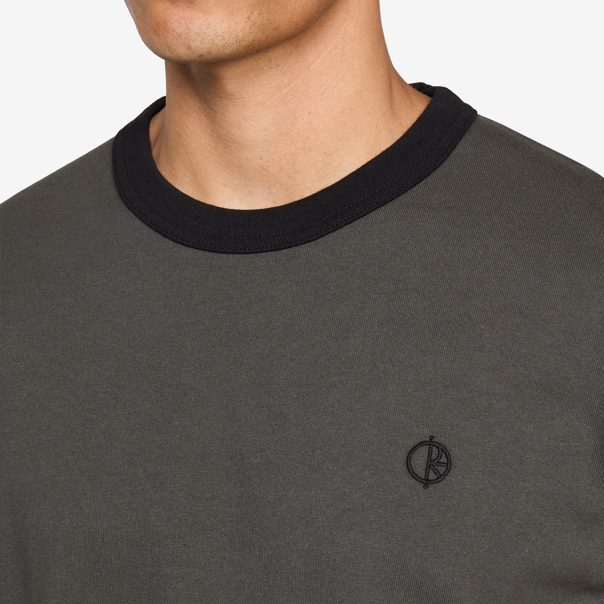 Ringer T-Shirt Dirty Black | Black - Image 2