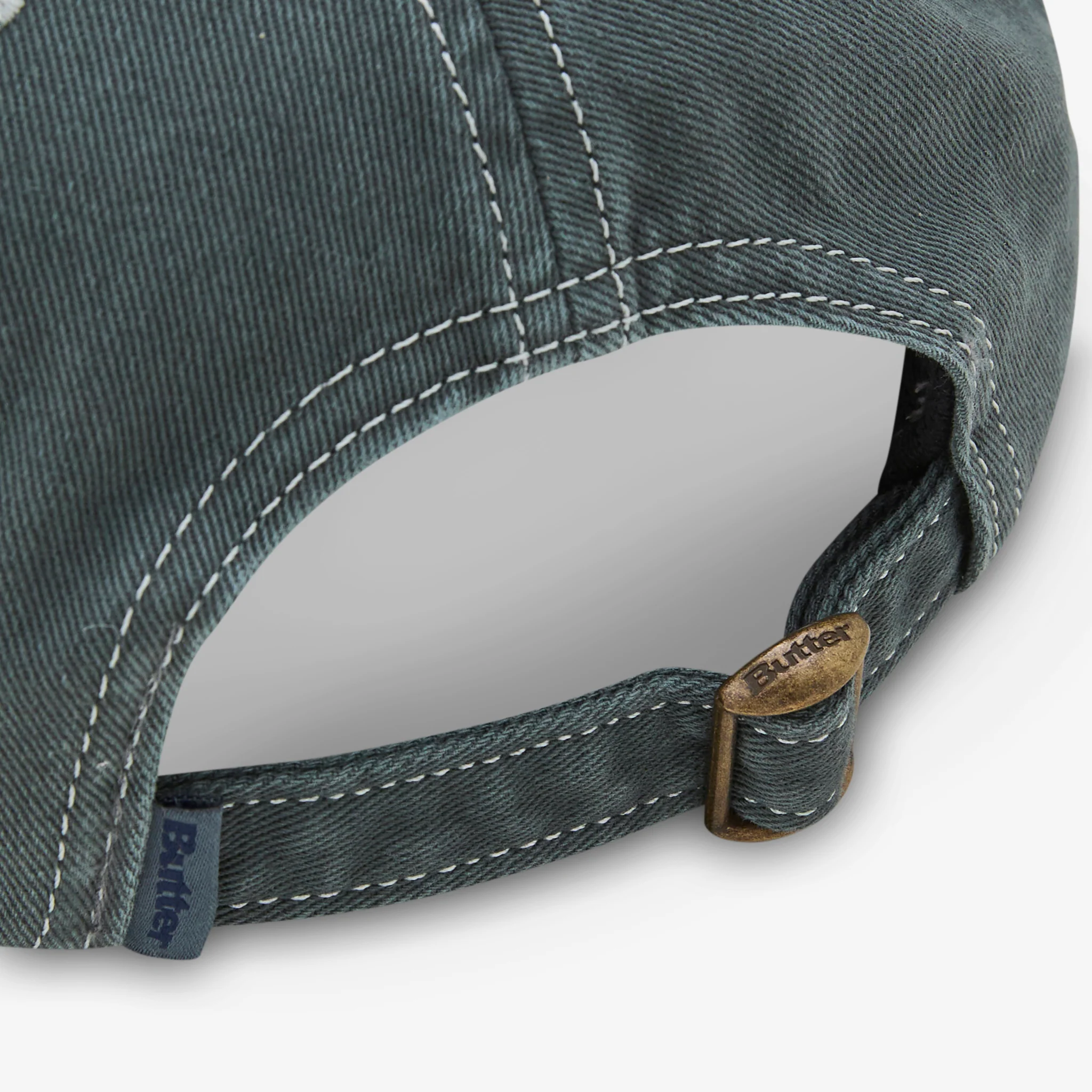 Rounded Logo 6 Panel Cap Washed Black - Image 3