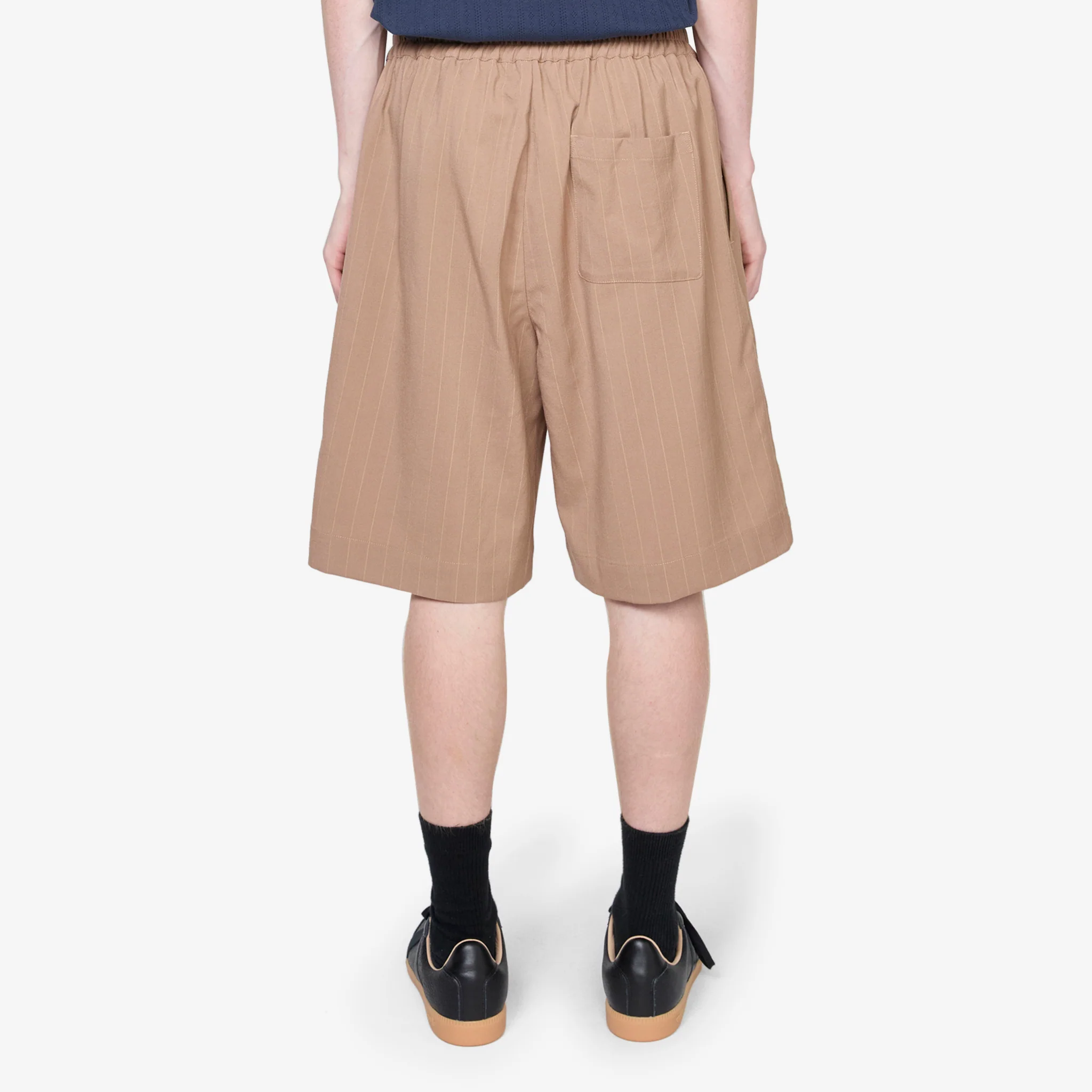 Saleh Shorts Camel Pinstripe - Image 3