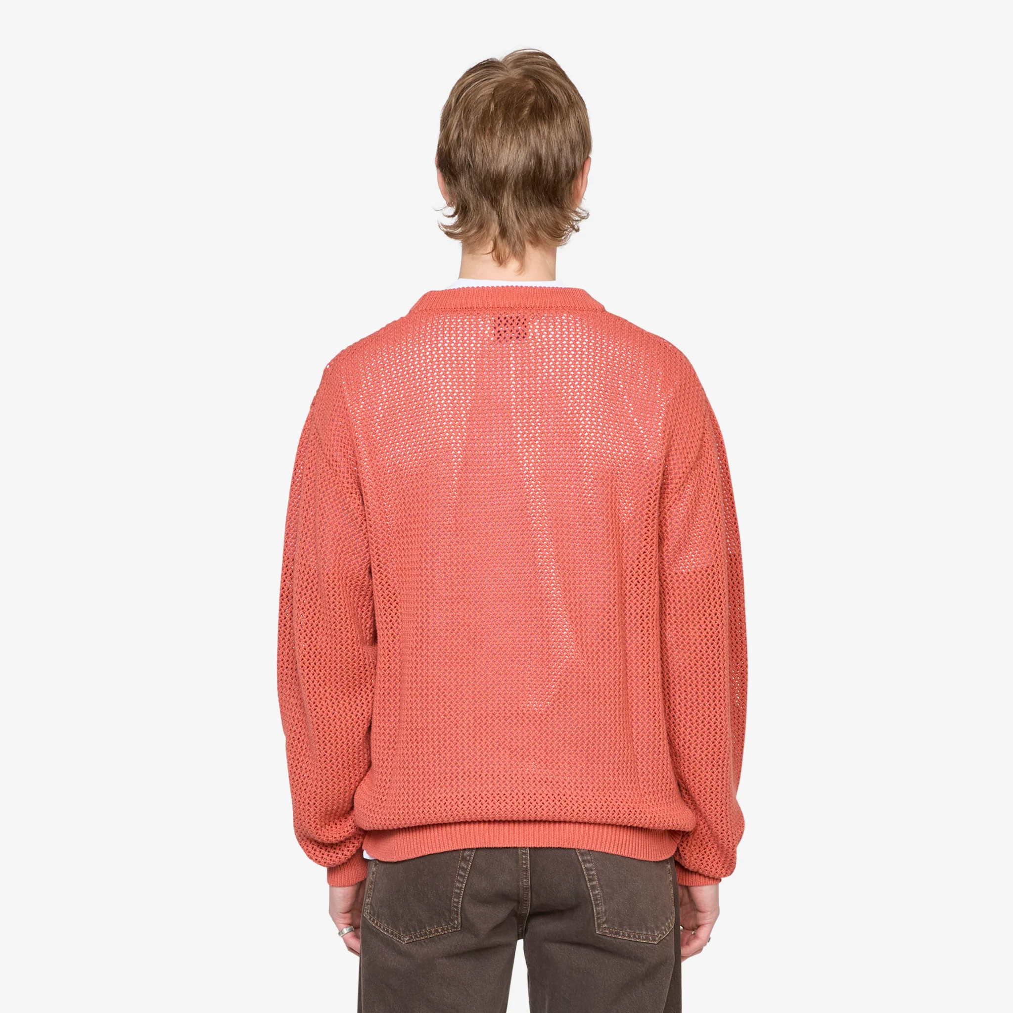 Scribble Knit Sweater Burnt Orange - Image 3