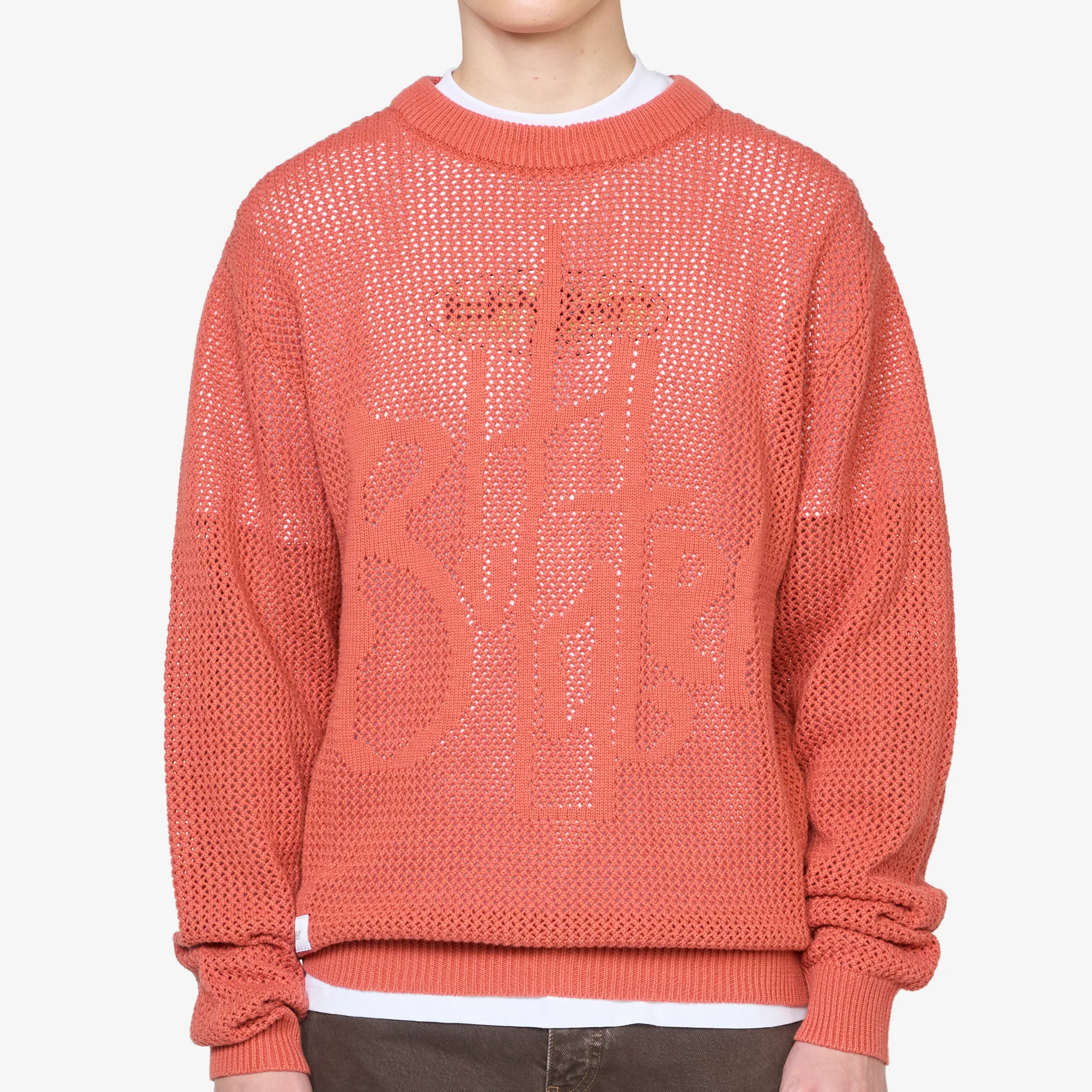 Scribble Knit Sweater Burnt Orange - Image 4