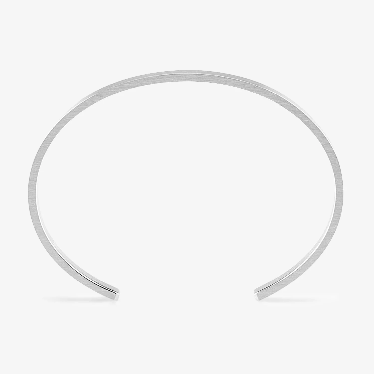 15g Brushed Sterling Silver Ribbon Bracelet - Image 4