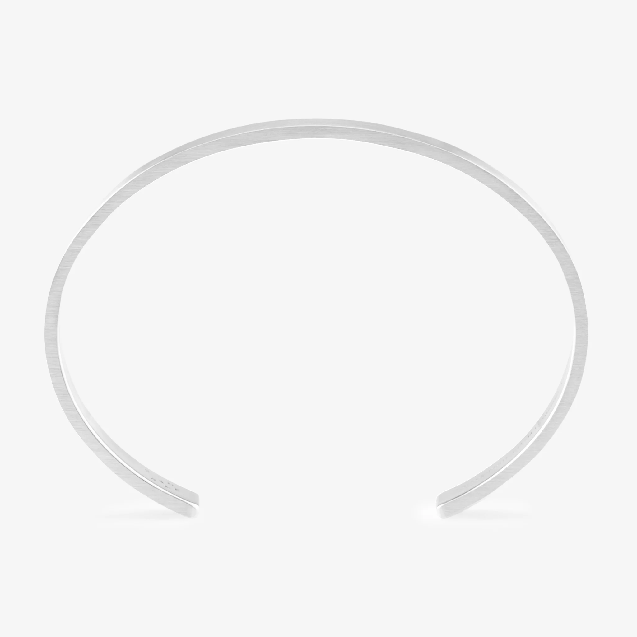21g Brushed Sterling Silver Ribbon Bracelet - Image 4