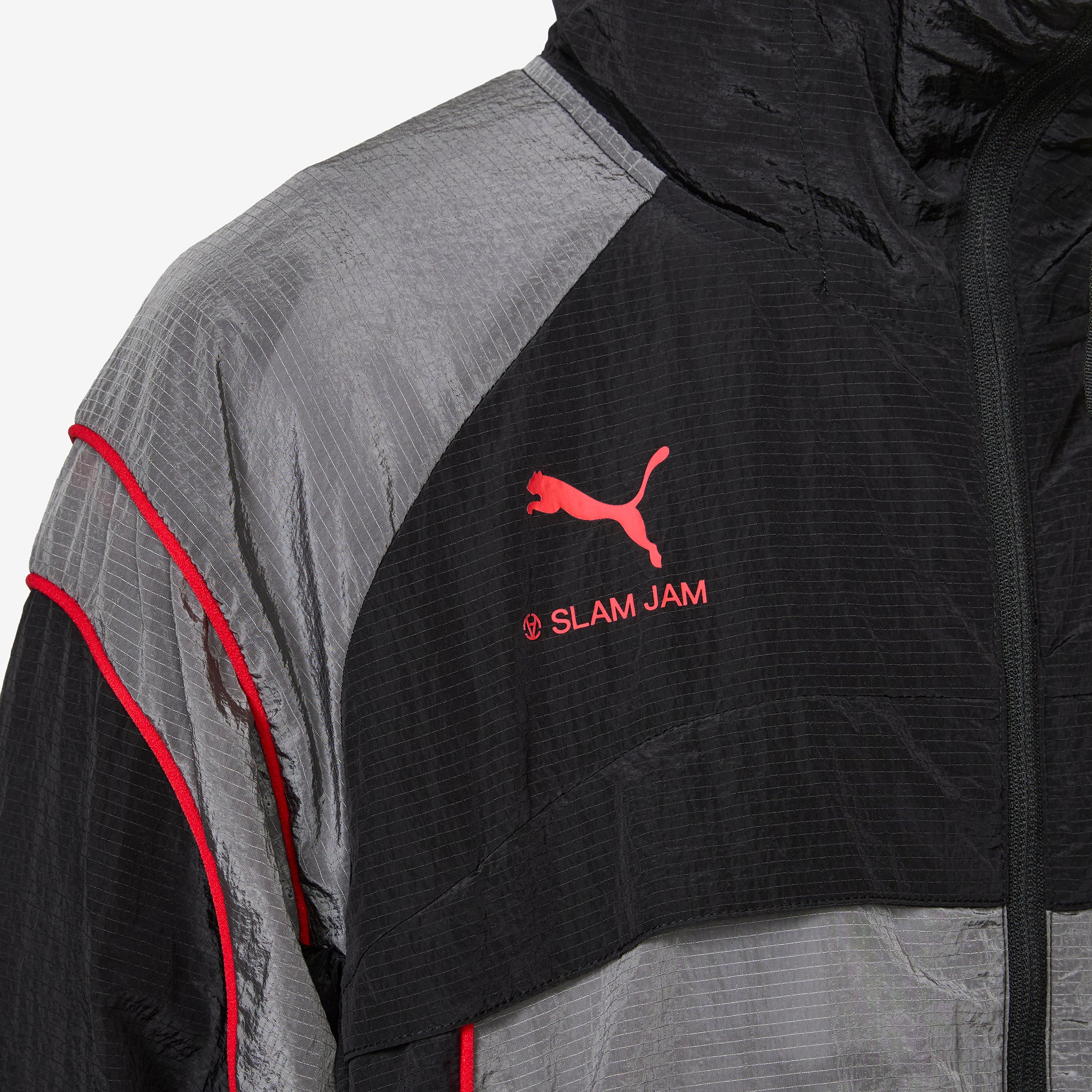 Slam Jam x AC Milan x Jacket Flat Medium Gray | PUMA Black - Image 4